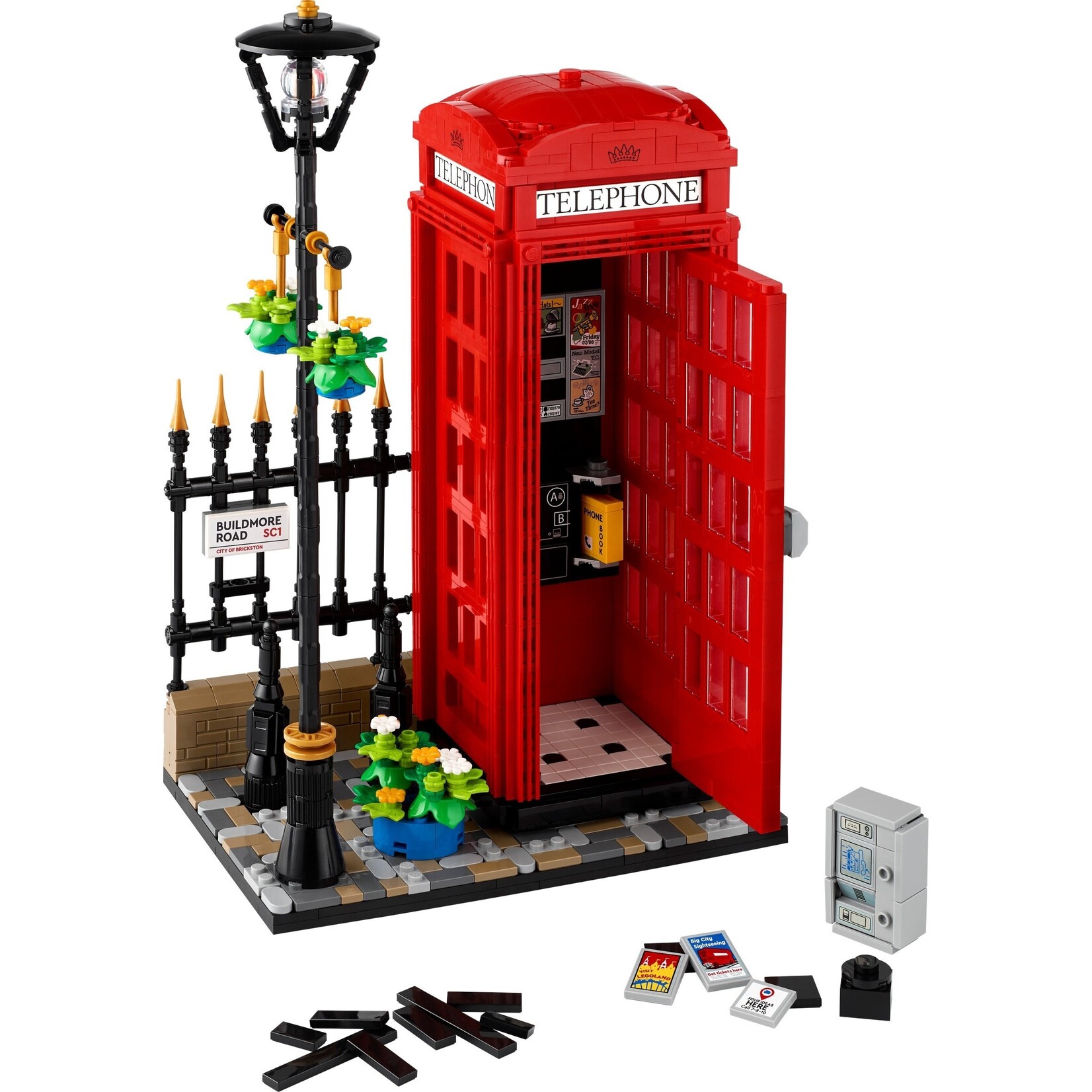 LEGO Rode Londense telefooncel - 21347