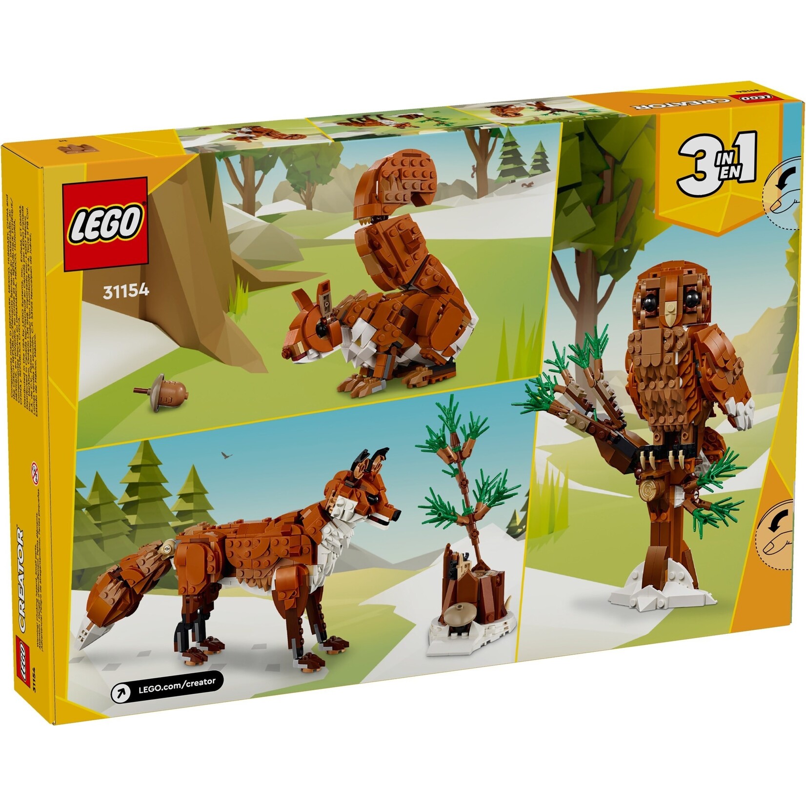 LEGO Bosdieren: Rode vos - 31154