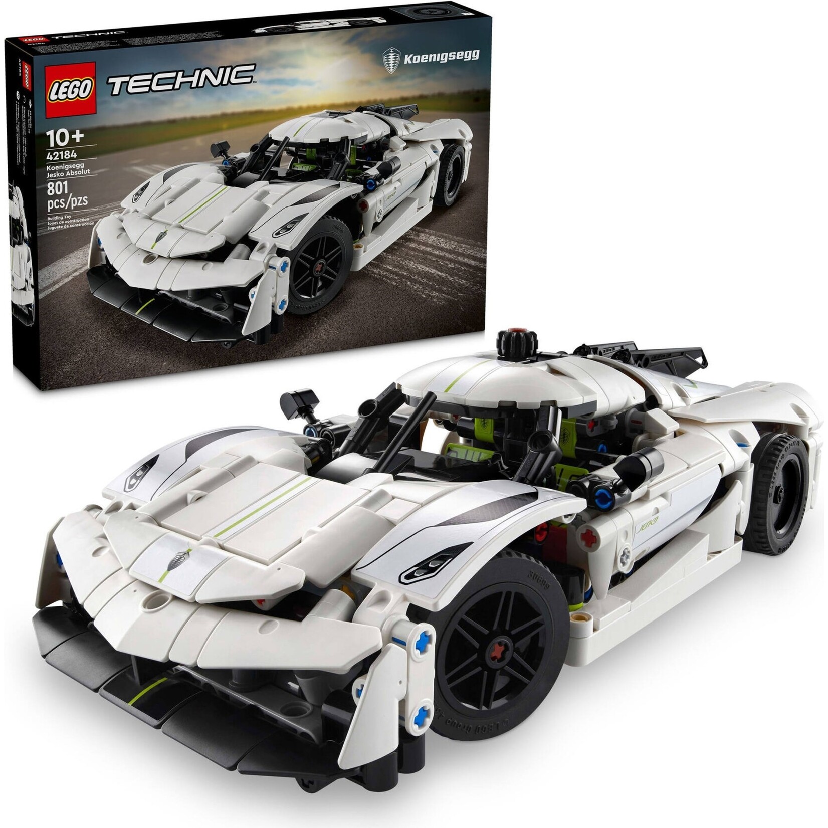 LEGO Konigsegg Jesko Absolut witte hypercar - 42184