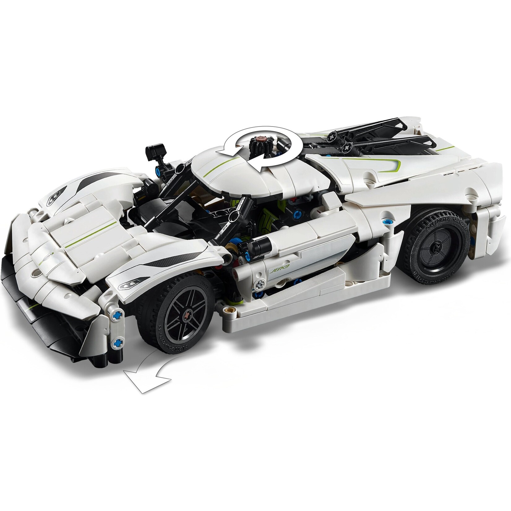 LEGO Konigsegg Jesko Absolut witte hypercar - 42184