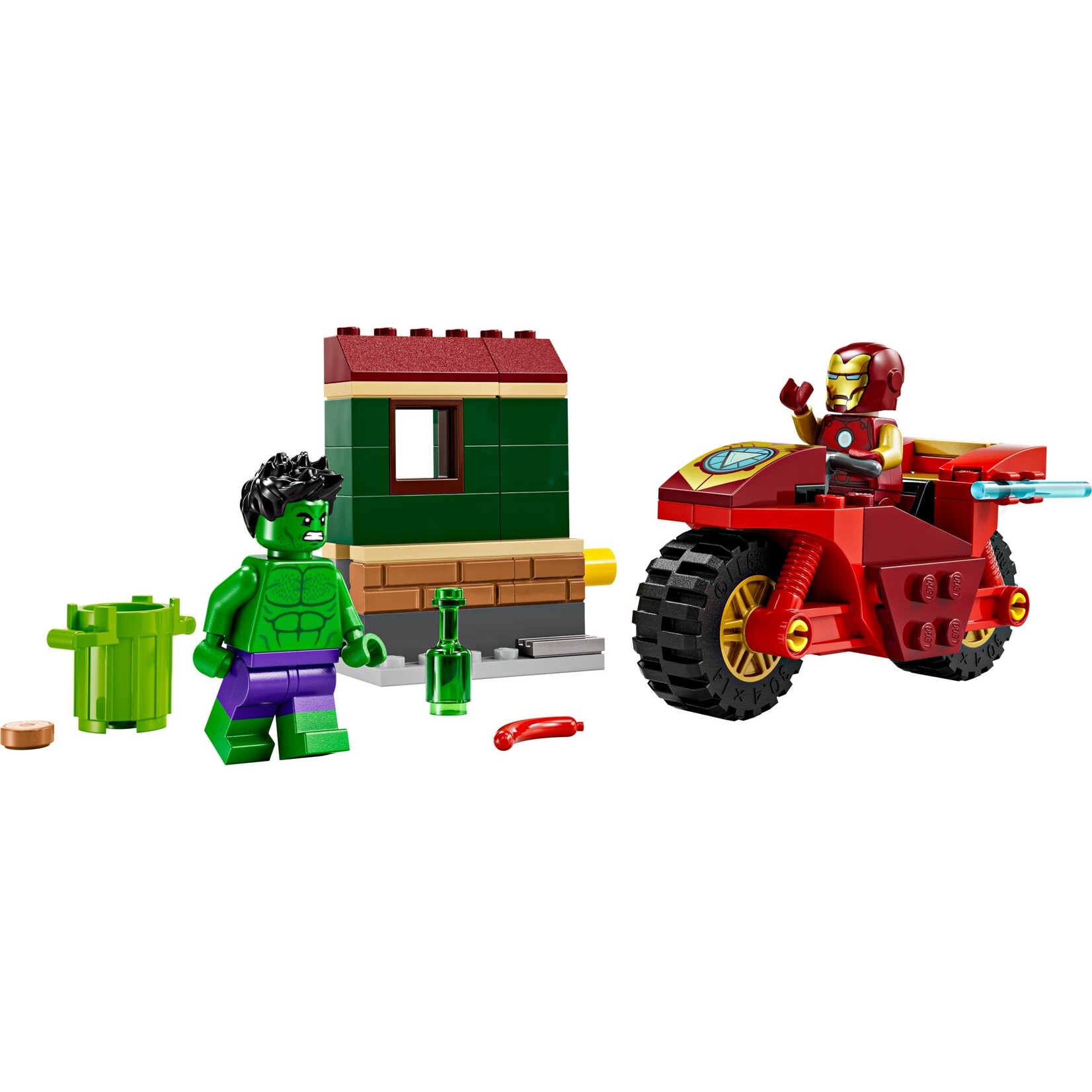 LEGO Iron man met motor en de Hulk - 76287