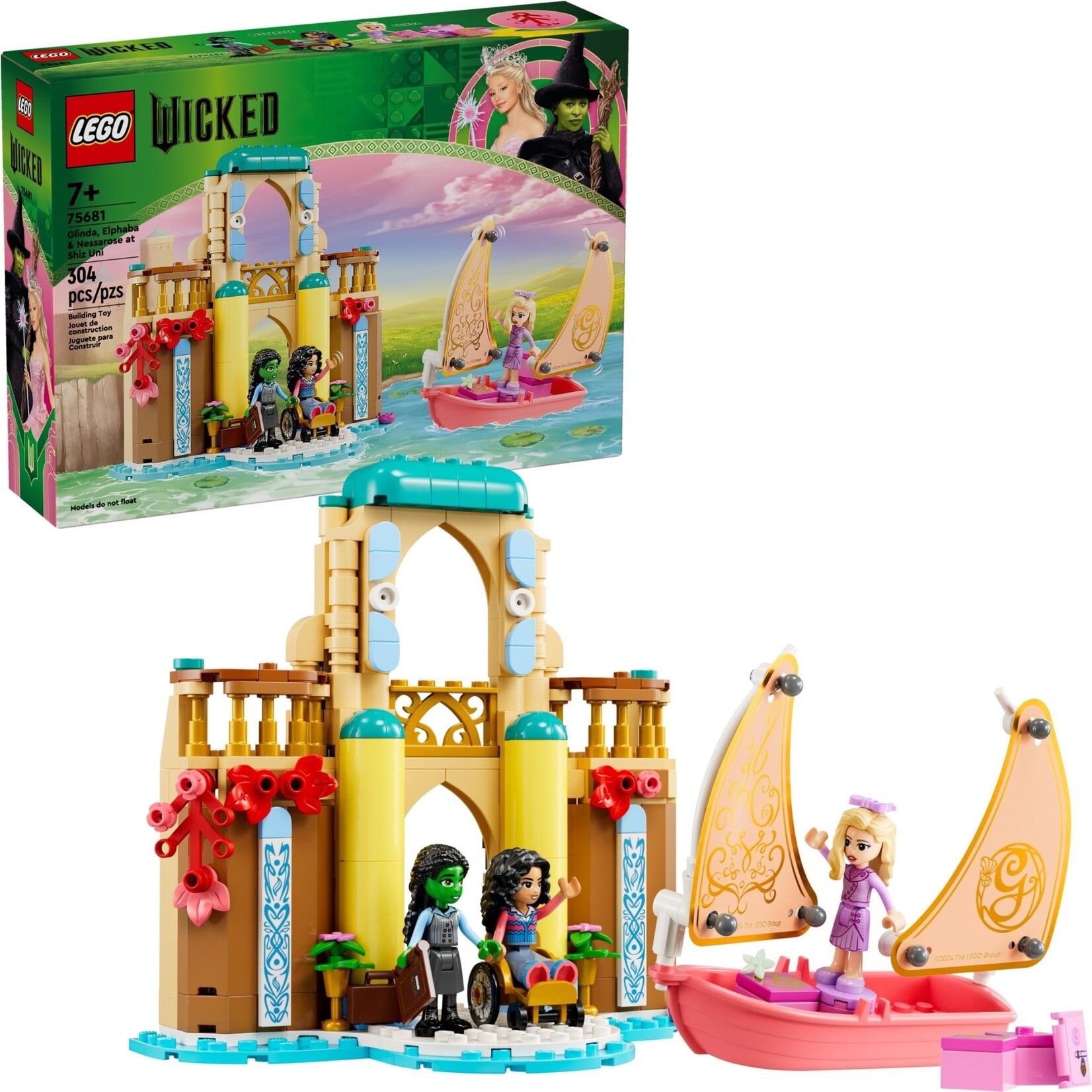 LEGO Glinda, Elphaba en Nessarose op Shiz University - 75681