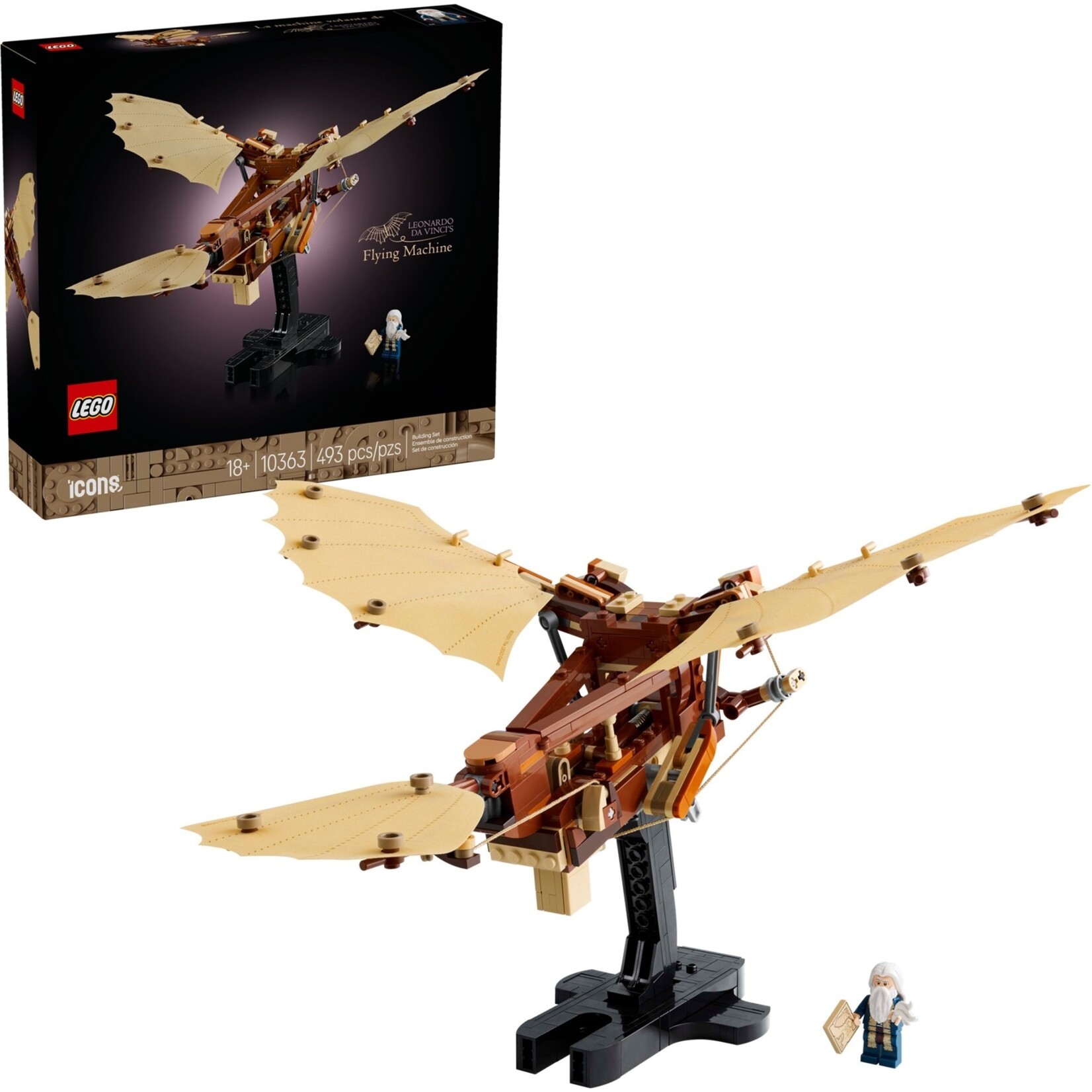 LEGO De vliegmachine van Leonardo da Vinci - 10363
