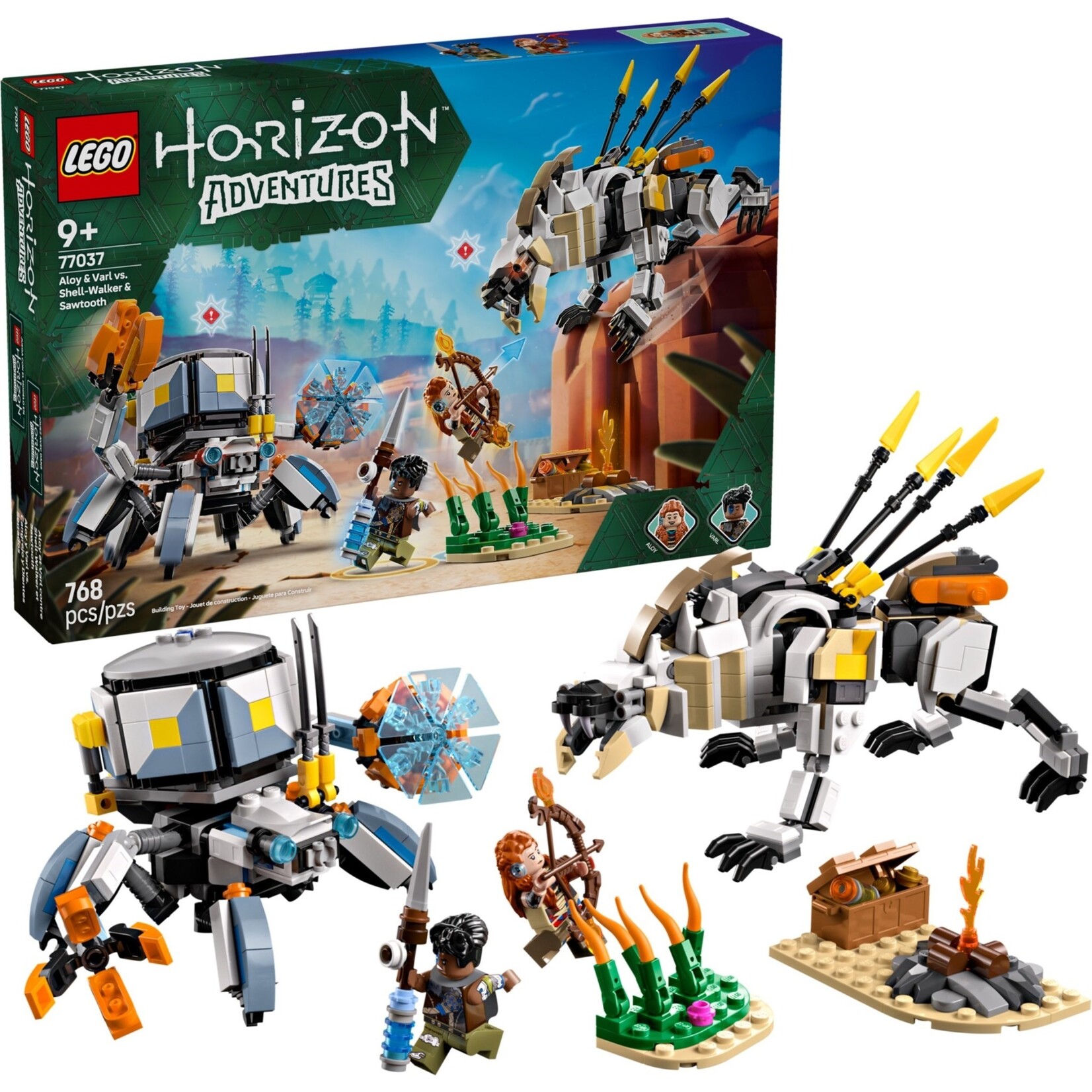 LEGO Aloy en Varl vs. Shell-Walker en Sawtooth - 77037