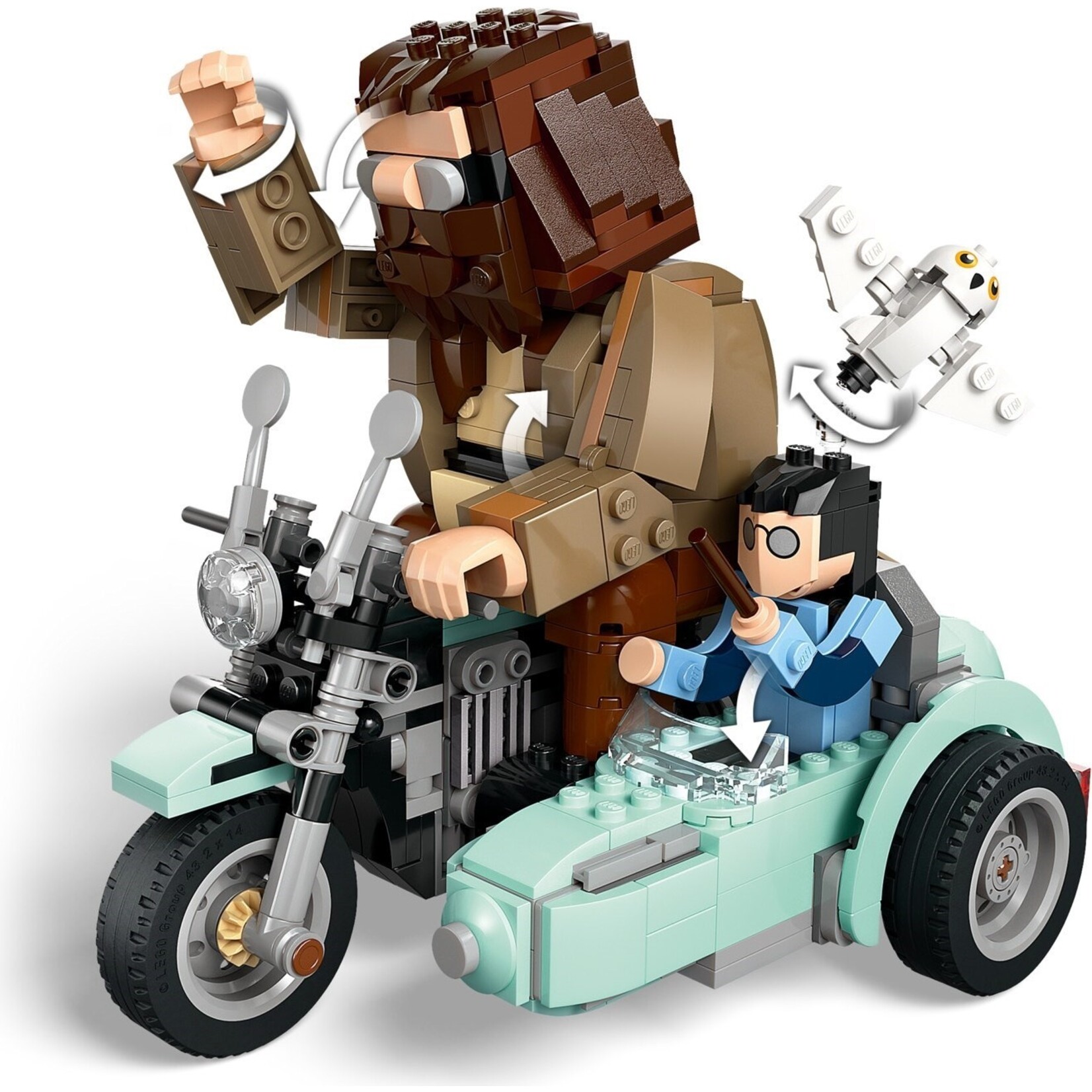 LEGO Hagrid™ en Harry's rit op de motor - 76443