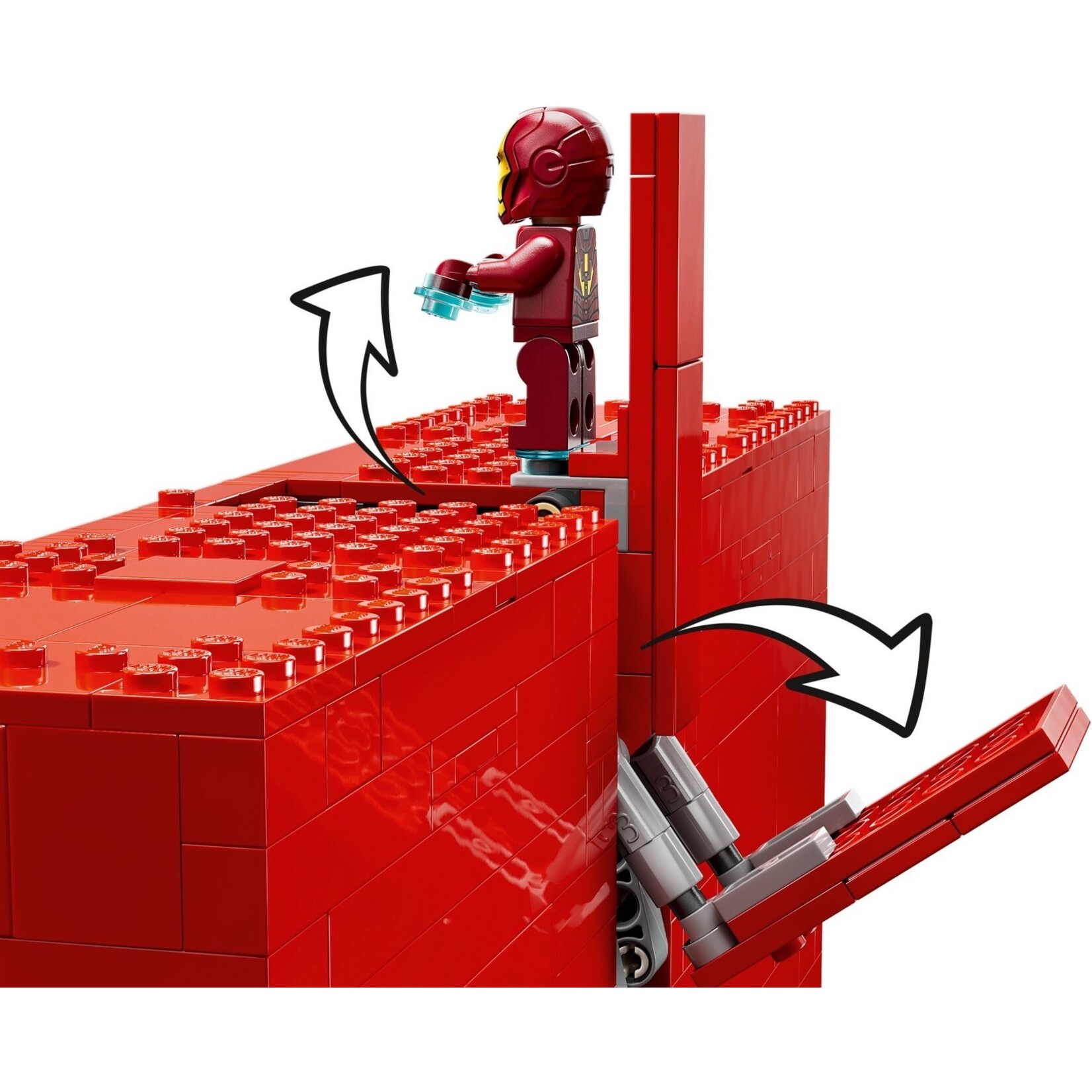 LEGO MARVEL logo en minifiguren - 76313