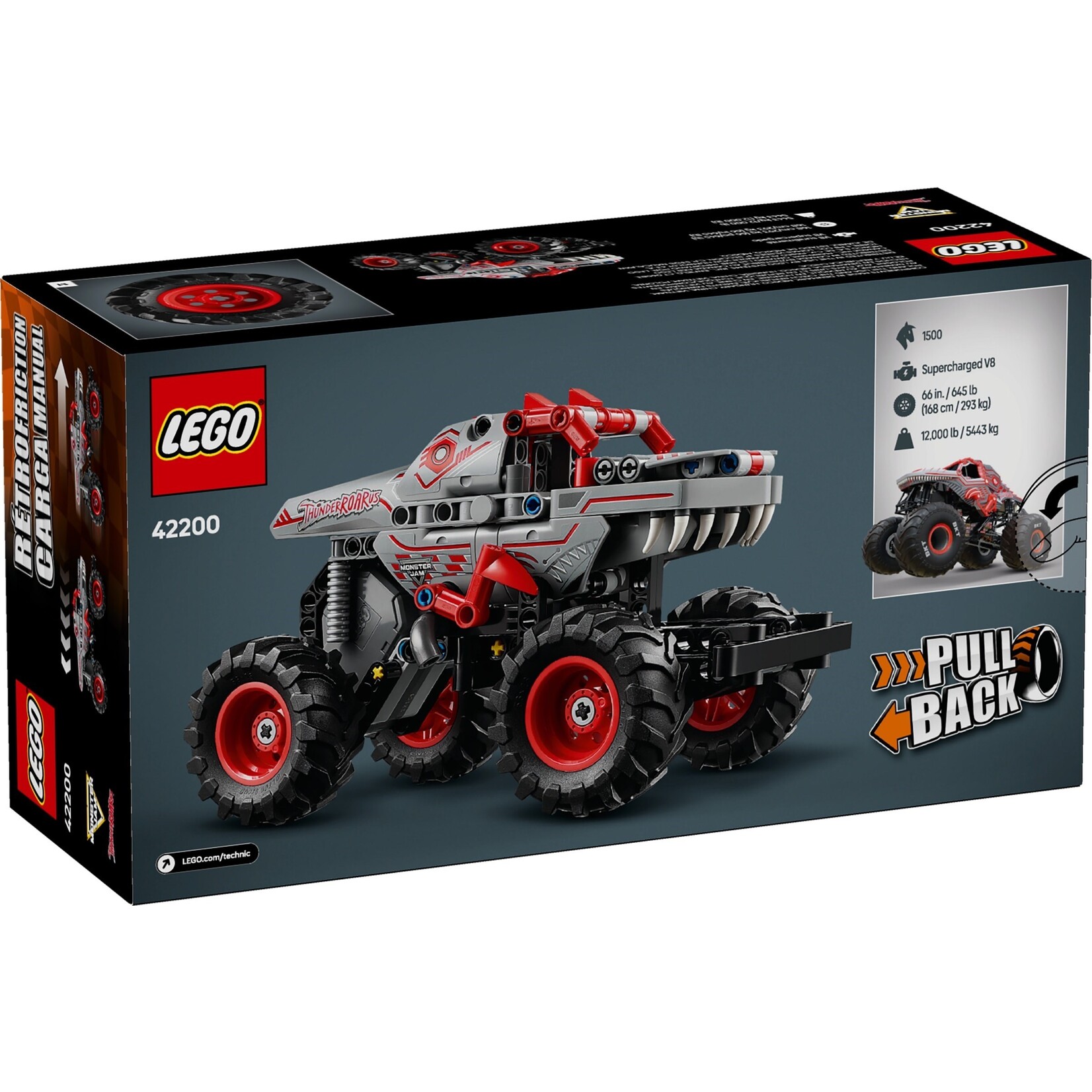 LEGO Monster Jam™ ThunderROARus™ pull-back - 42200