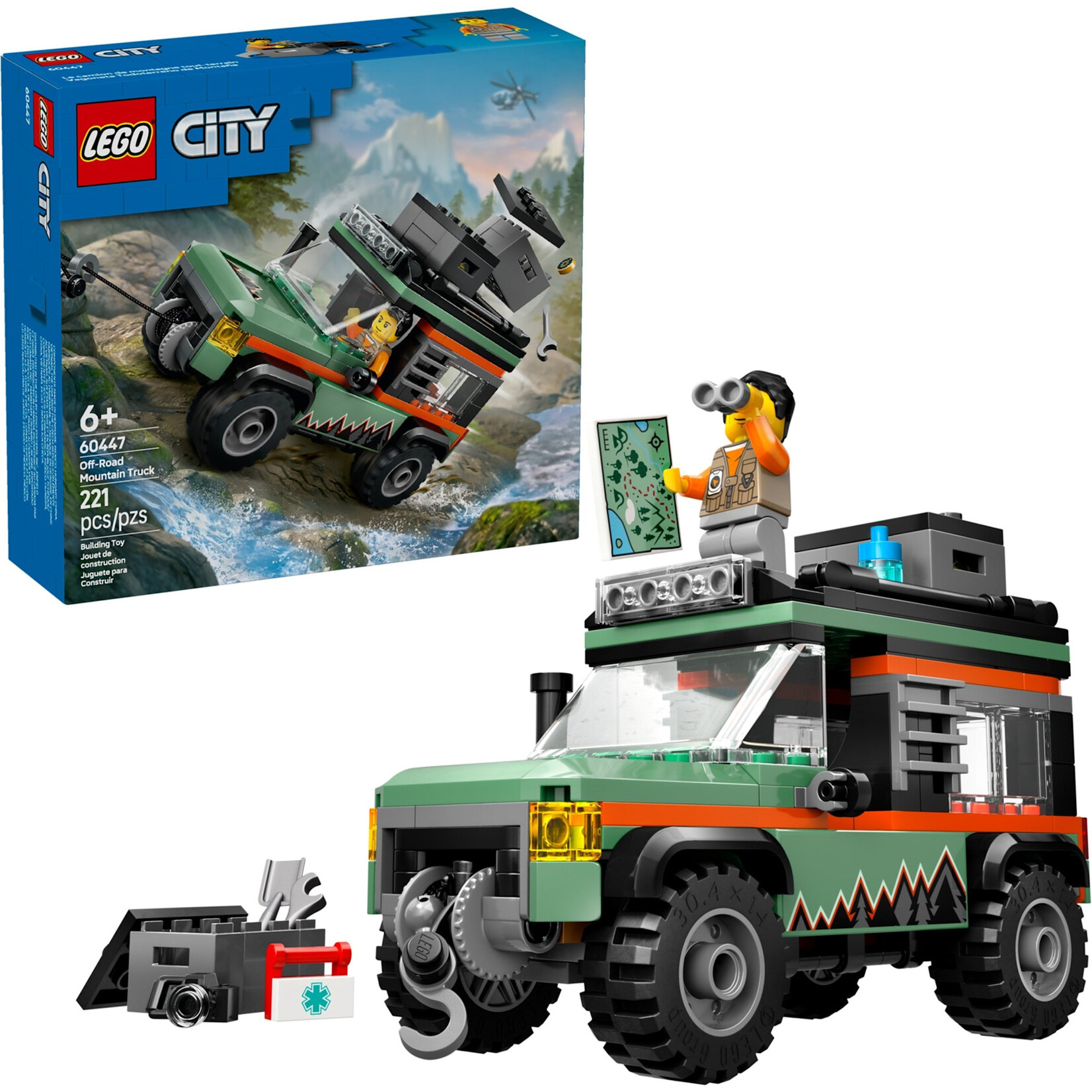 LEGO 4x4 terreinwagen voor in de bergen - 60447