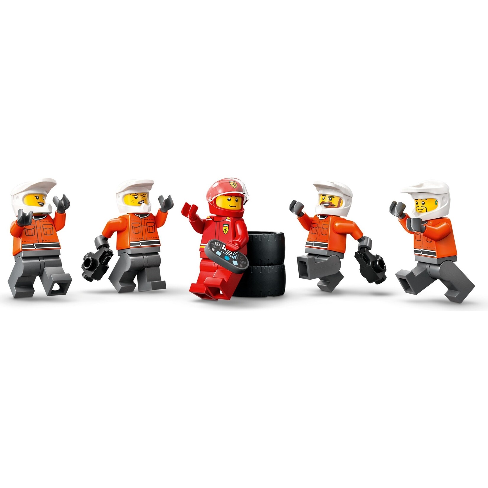 LEGO F1® pitstop en pitcrew met Ferrari auto - 60443