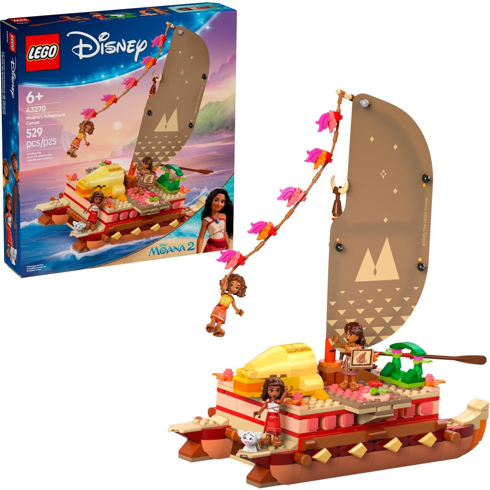 LEGO Vaiana's avonturenkano - 43270