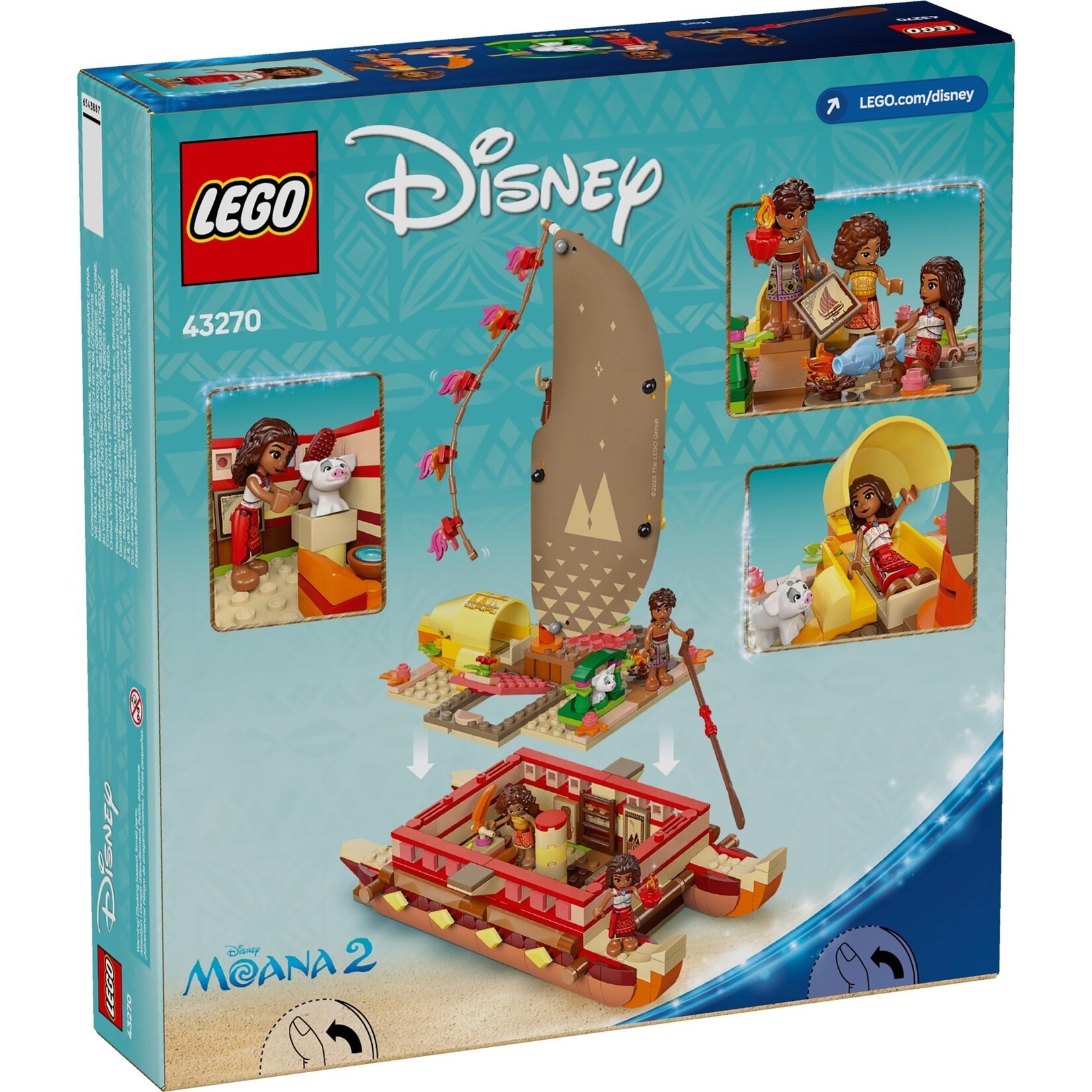 LEGO Vaiana's avonturenkano - 43270