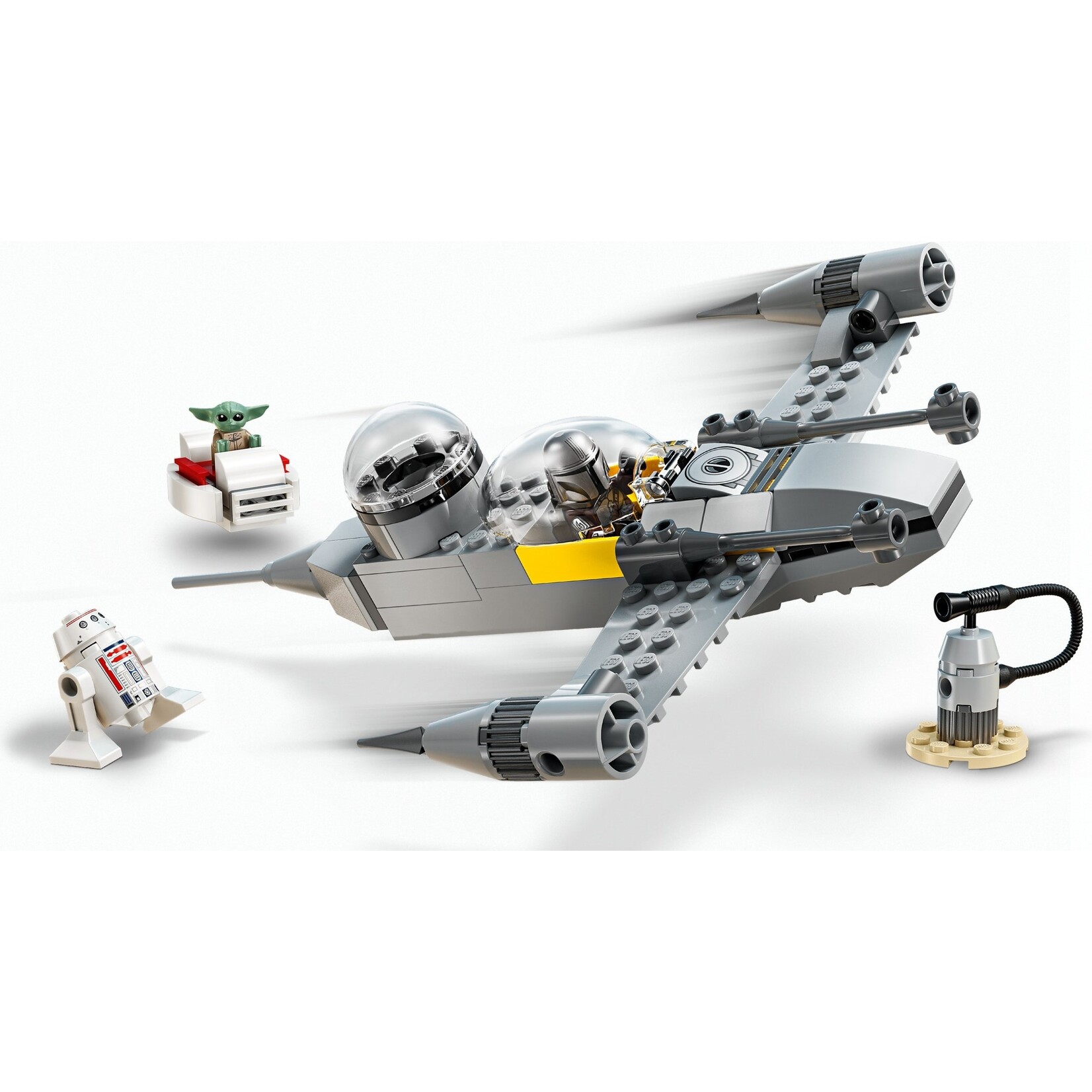LEGO Mando en Grogu's N-1 Starfighter - 75410