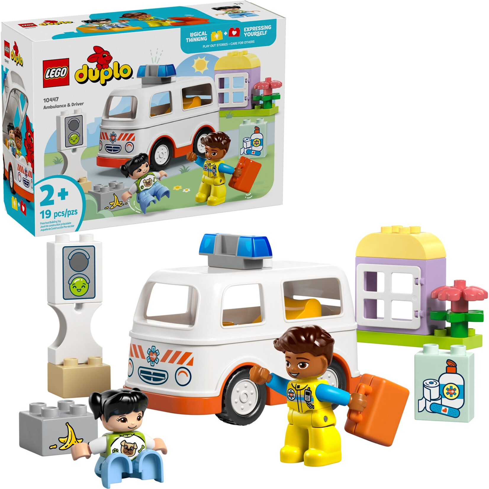 LEGO Ambulance met chauffeur -10447