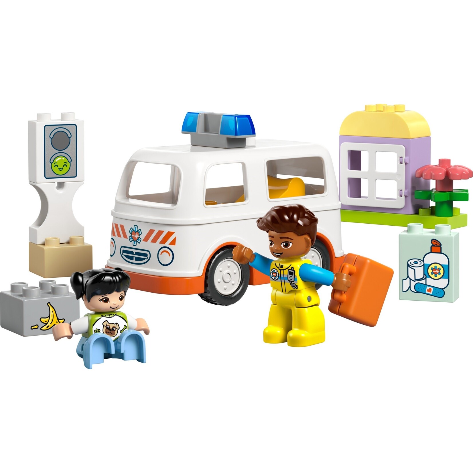 LEGO Ambulance met chauffeur -10447