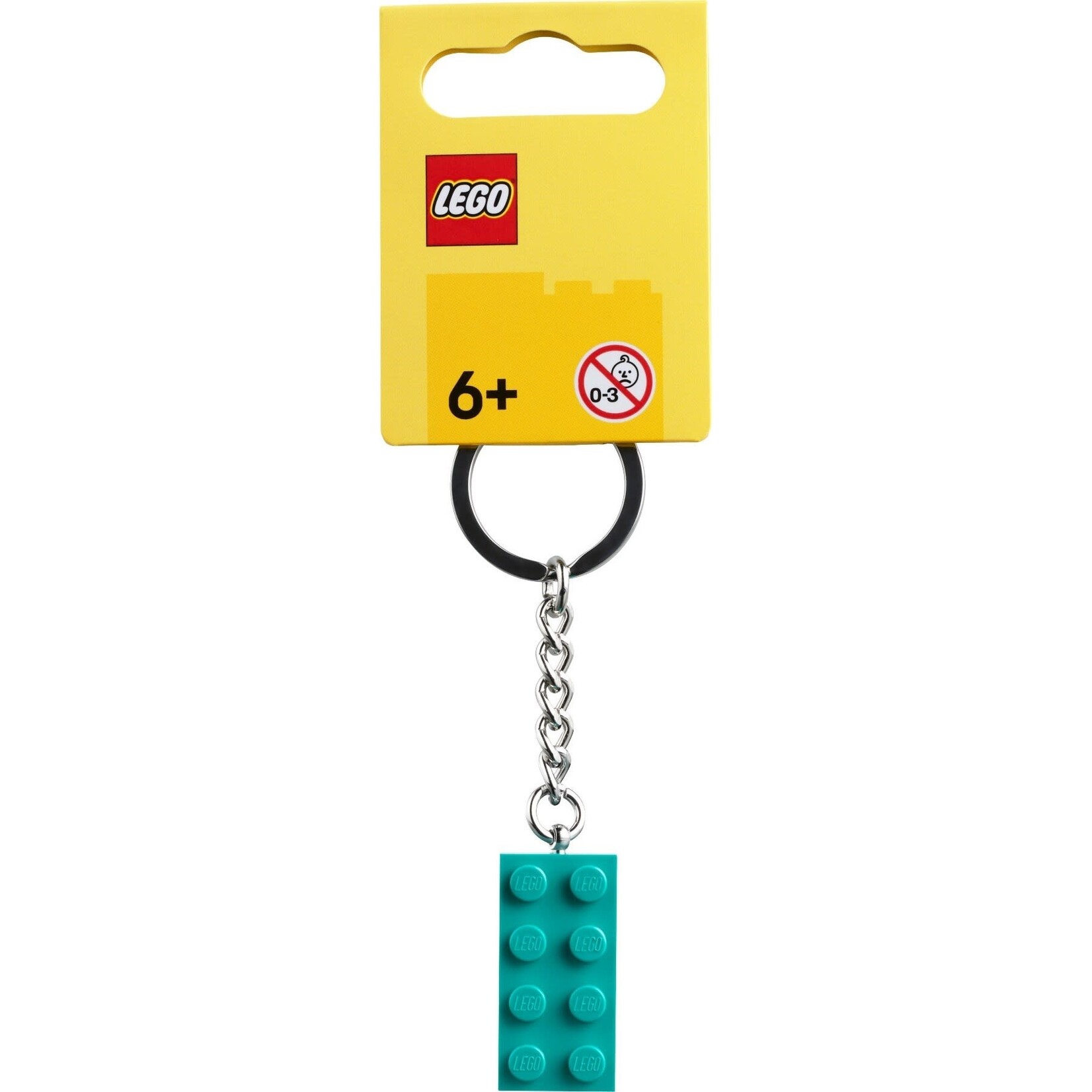 LEGO Sleutelhanger 2x4 Licht blauwgroene - 854303