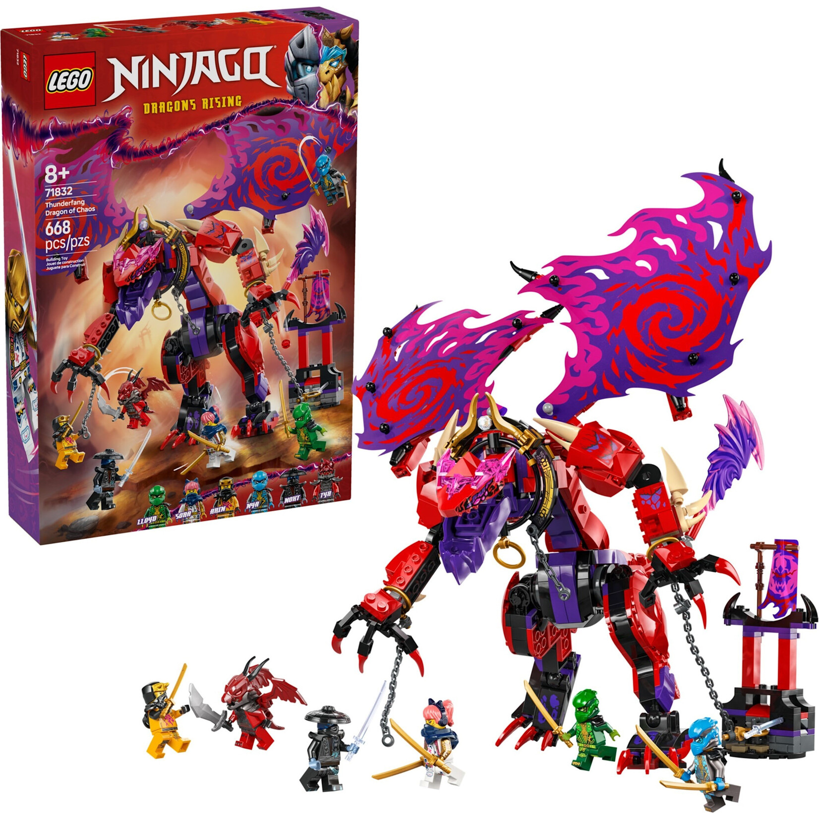 LEGO Bliksemtand Draak van Chaos - 71832