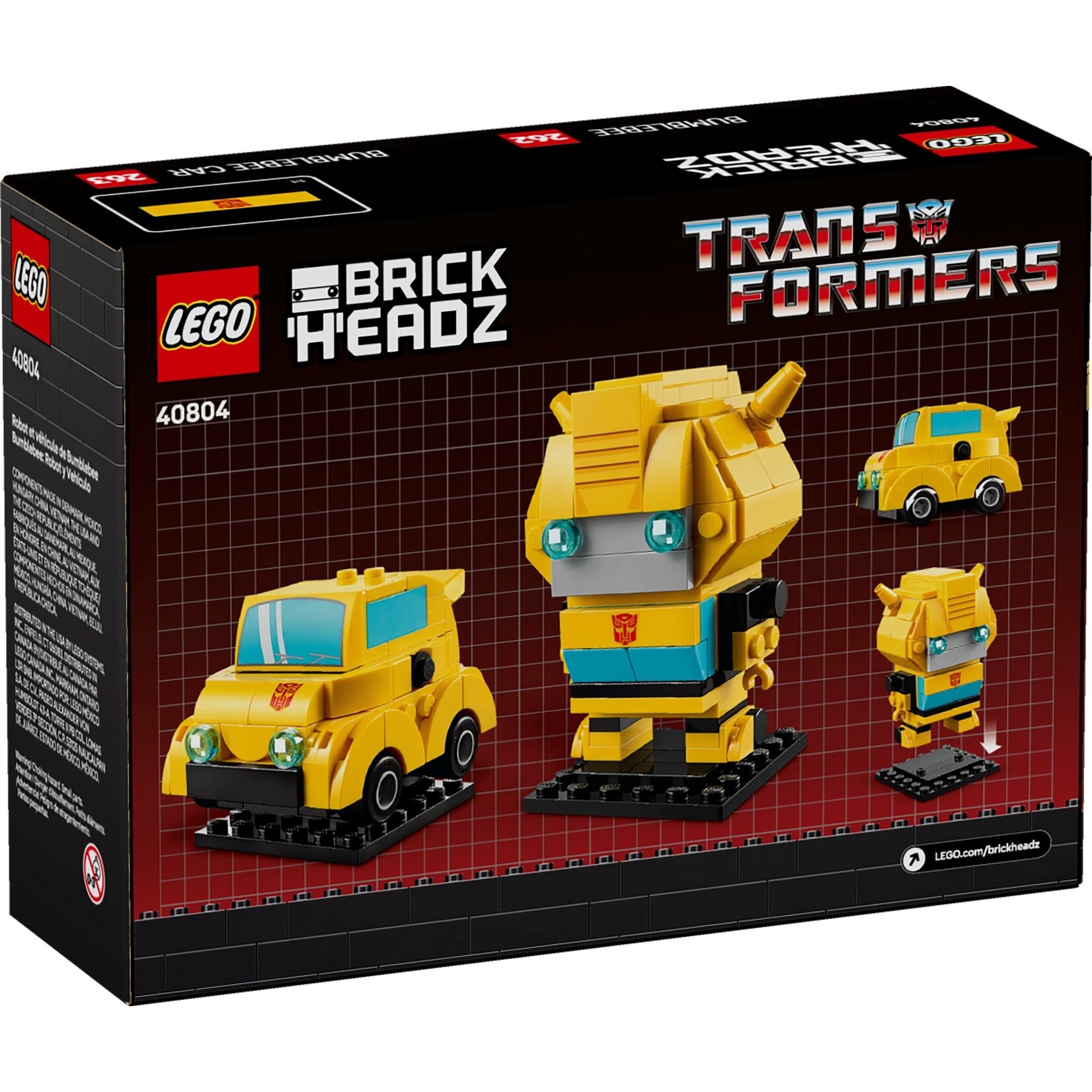 LEGO Bumblebee robot en voertuig - 40804
