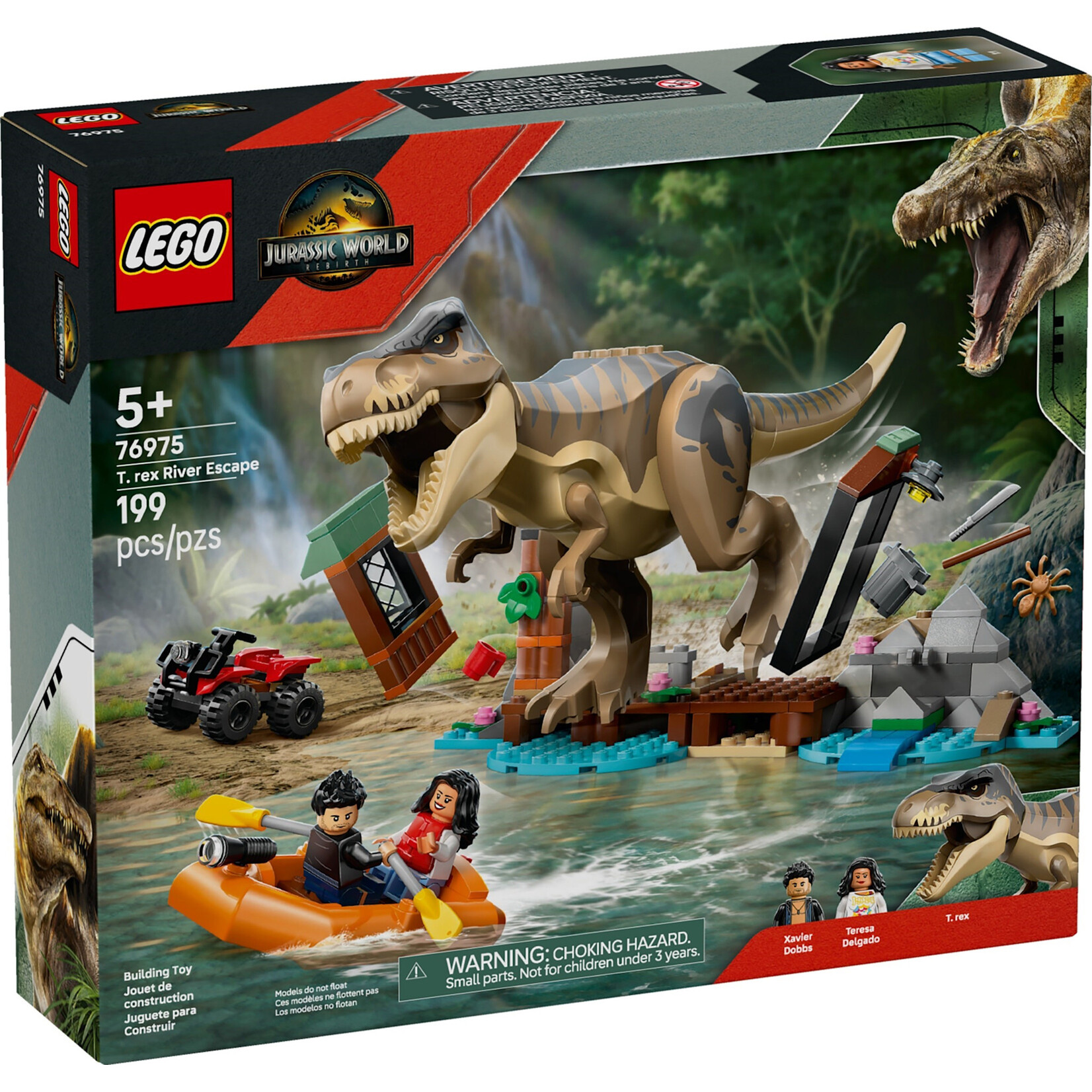 LEGO T. rex rivierontsnapping - 76975