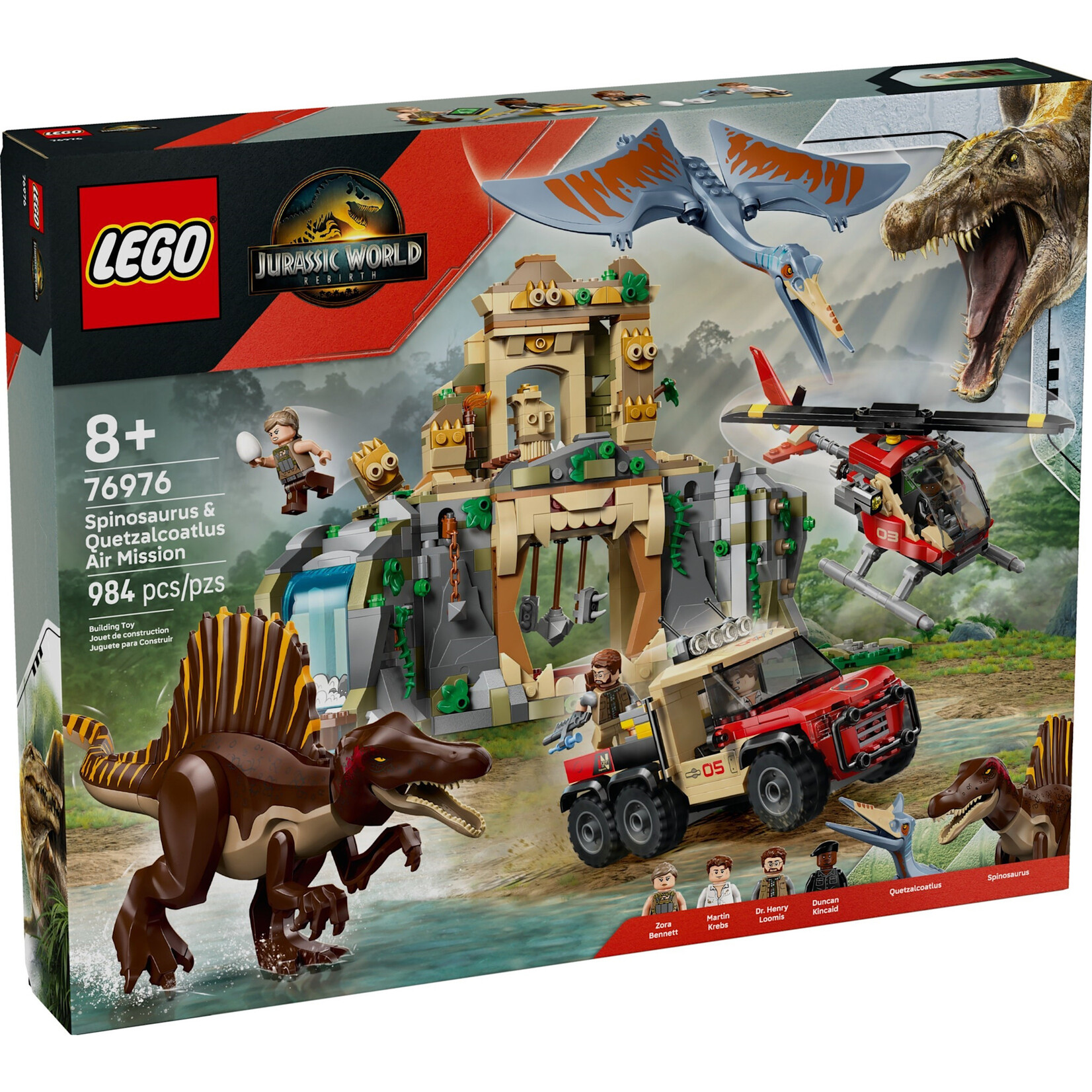 LEGO Spinosaurus en Quetzalcoatlus luchtmissie - 76976