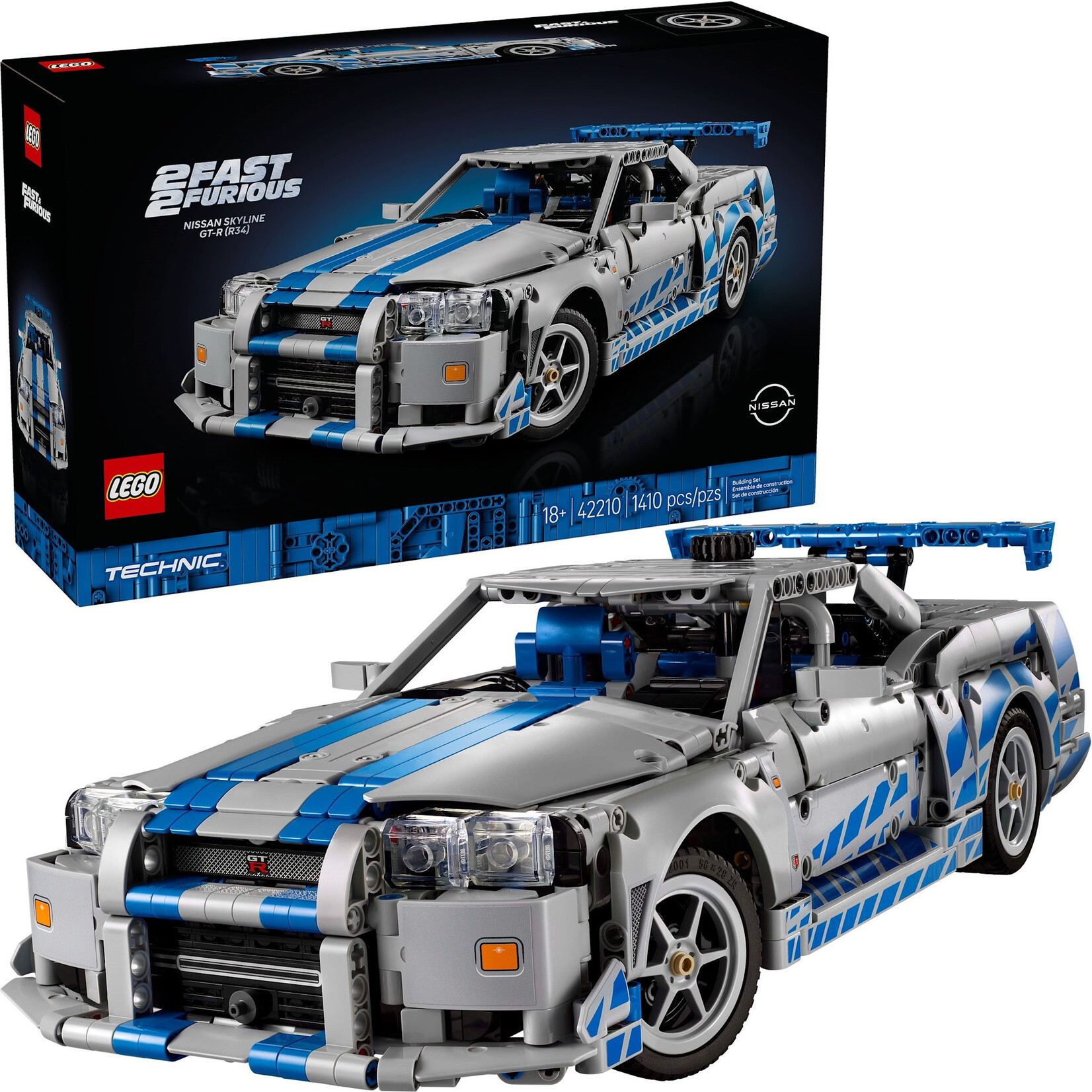 LEGO 2 Fast 2 Furious Nissan Skyline GT-R (R34) auto - 42210