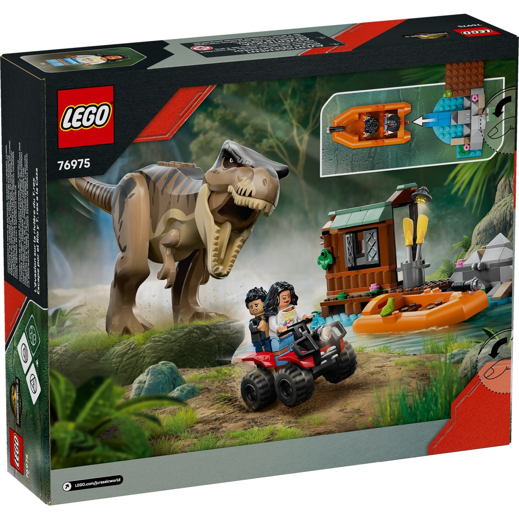 LEGO T. rex rivierontsnapping - 76975