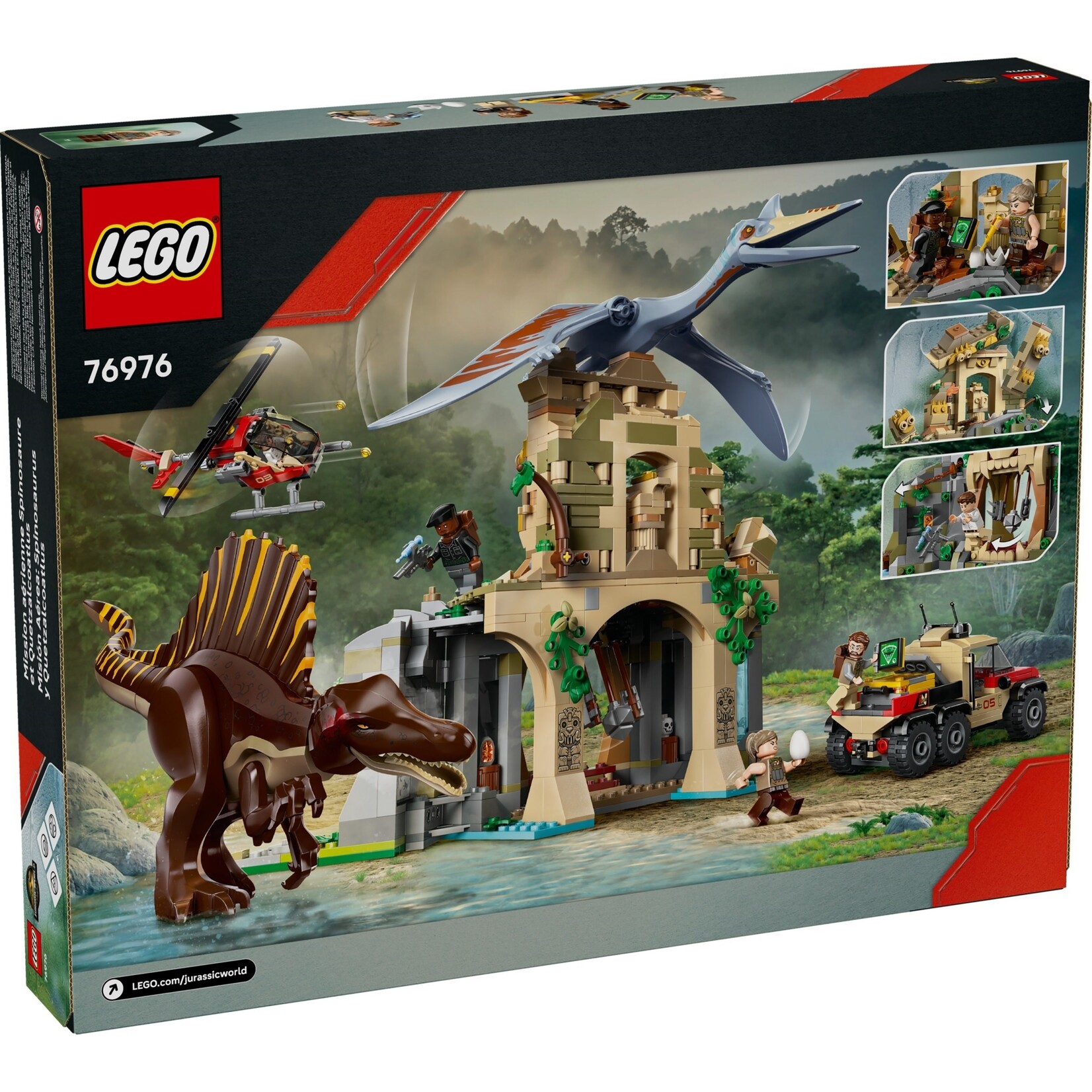 LEGO Spinosaurus en Quetzalcoatlus luchtmissie - 76976
