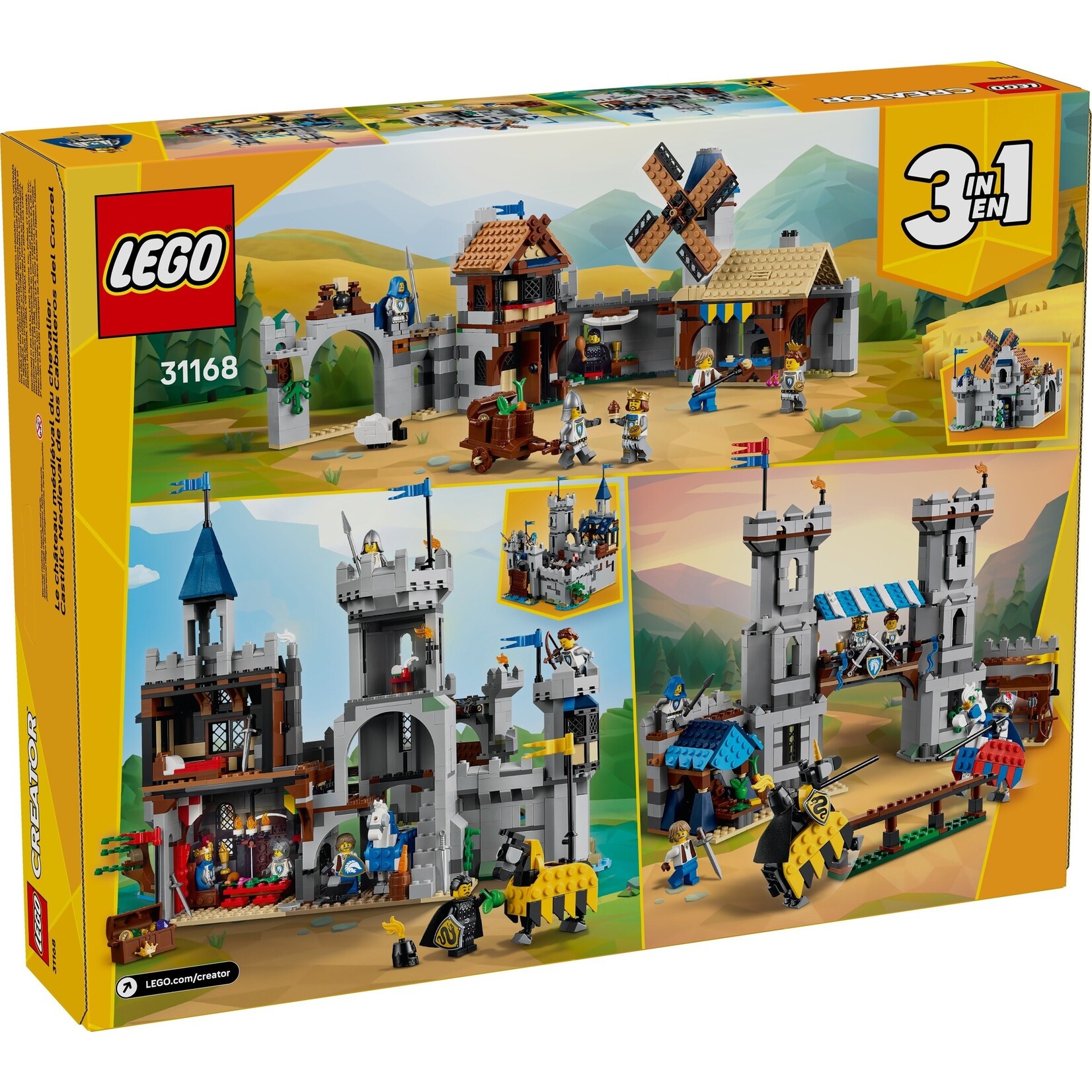 LEGO Middeleeuws kasteel met ridders te paard - 31168