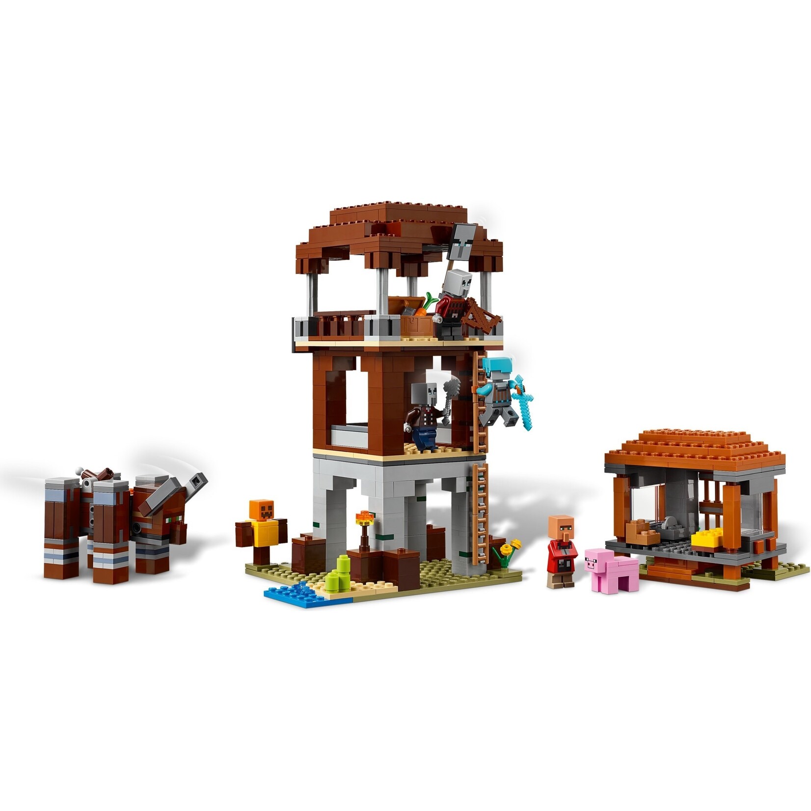 LEGO De Pillager Outpost en Ravager - 21278