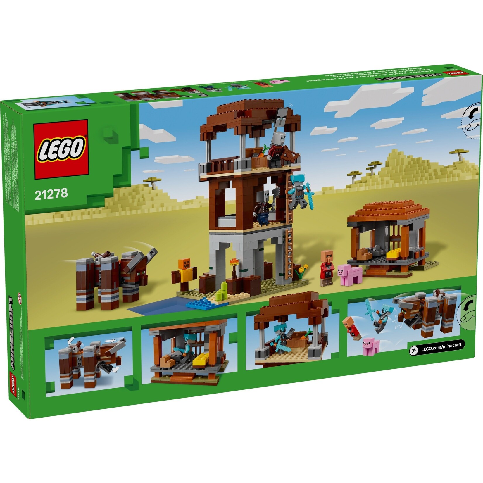 LEGO De Pillager Outpost en Ravager - 21278