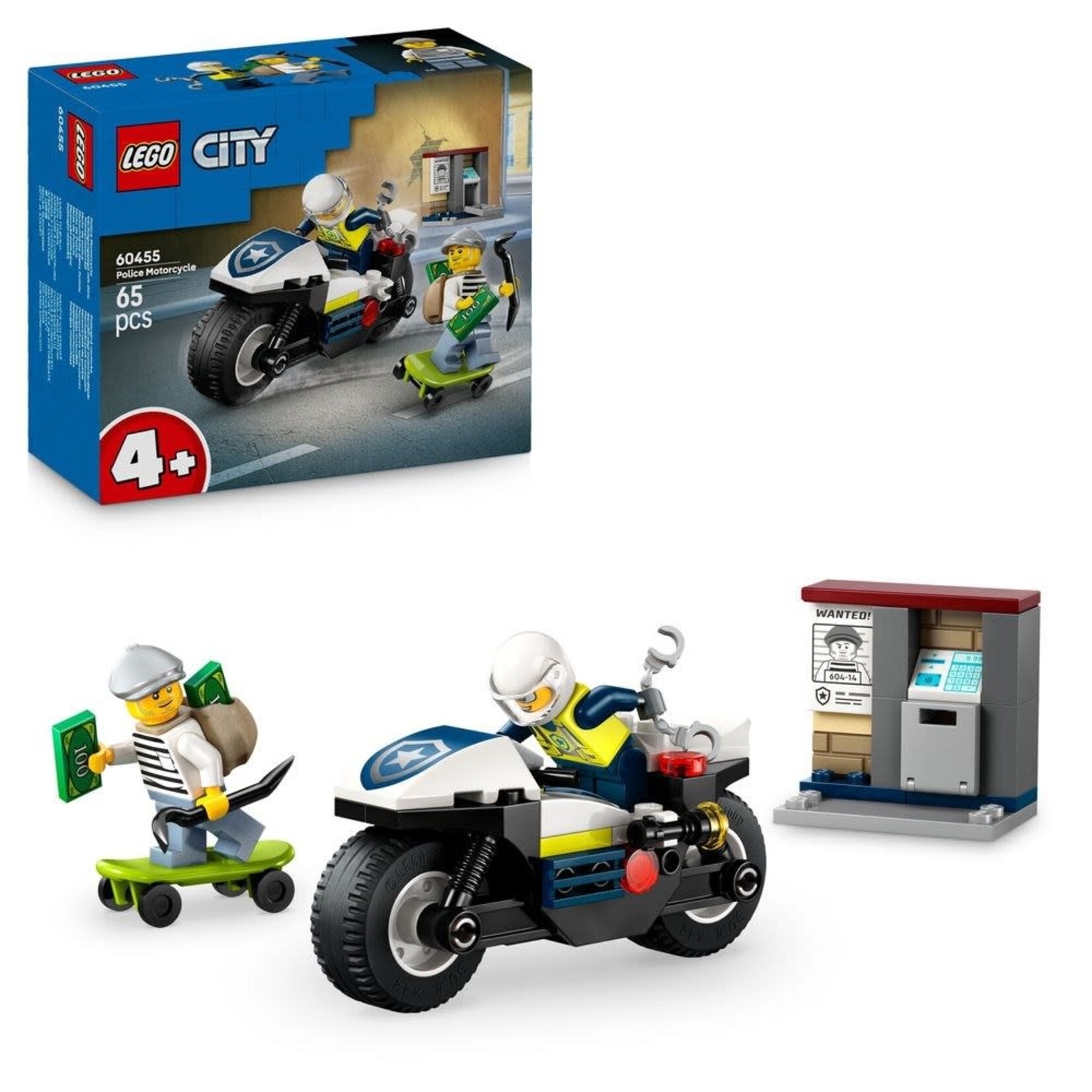 LEGO Achtervolging op politiemotor - 60455