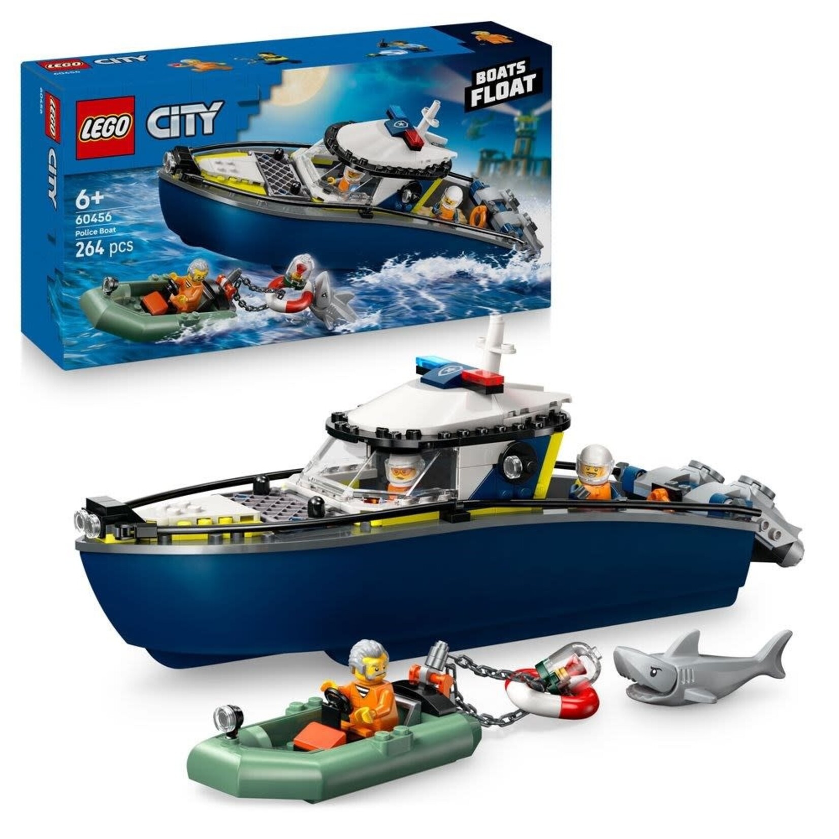 LEGO Achtervolging met politieboot - 60456