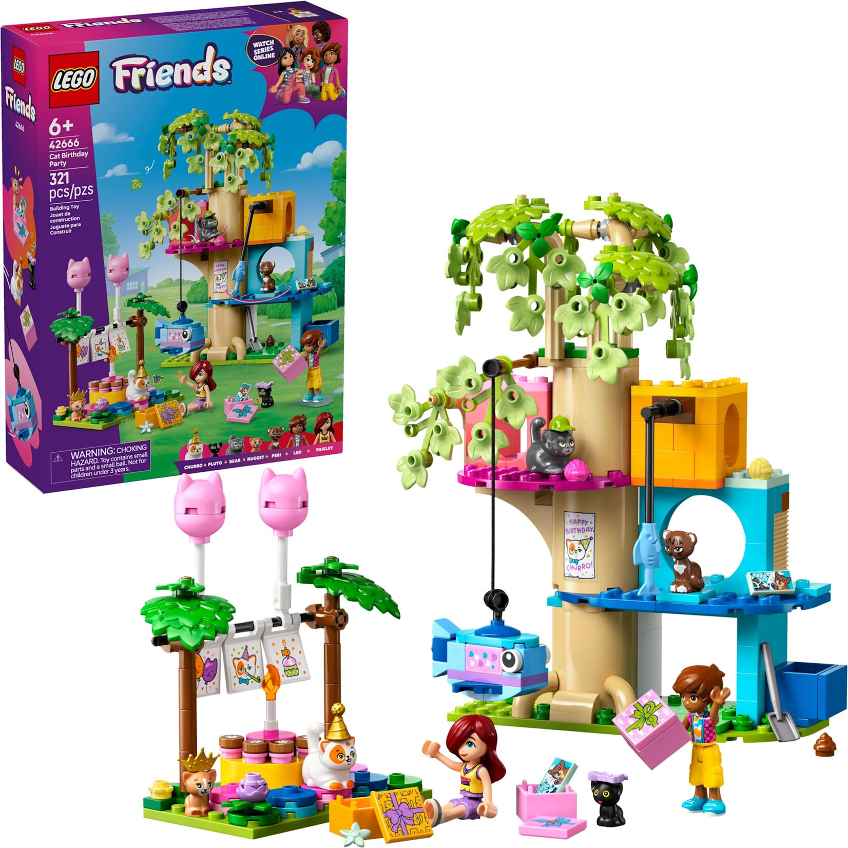 LEGO Kattenverjaardagsfeestje en boomhut - 42666