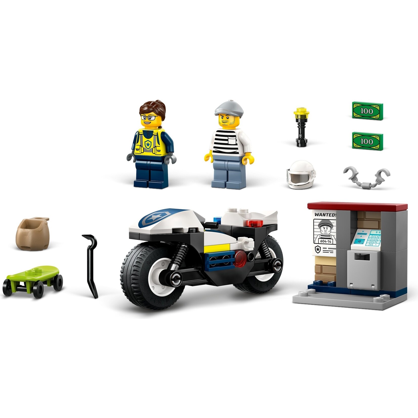 LEGO Achtervolging op politiemotor - 60455
