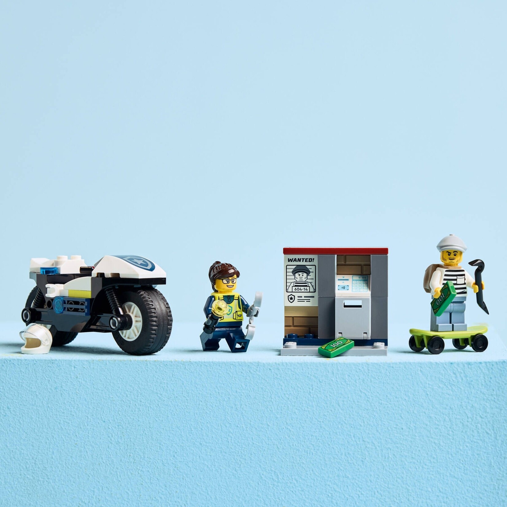 LEGO Achtervolging op politiemotor - 60455