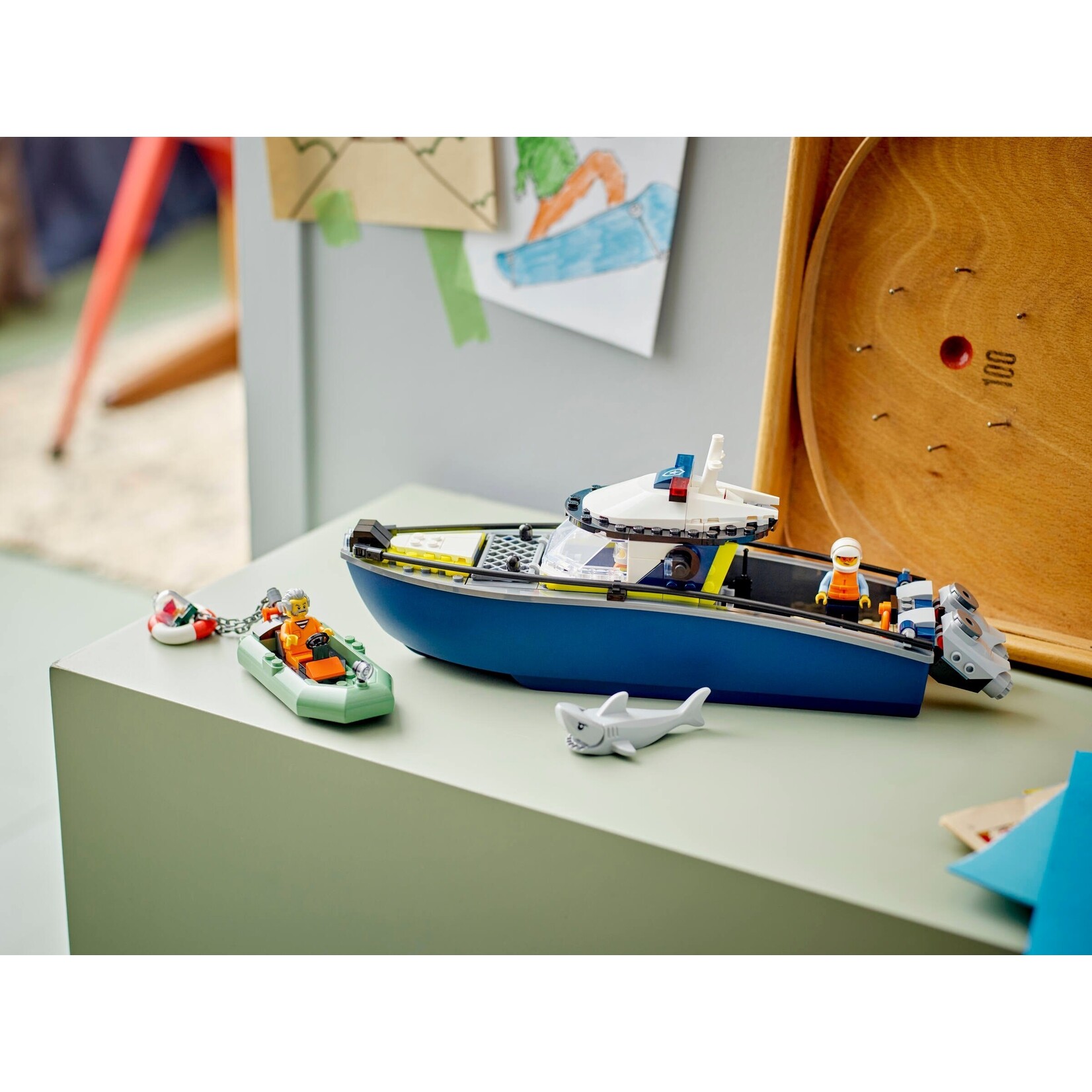 LEGO Achtervolging met politieboot - 60456