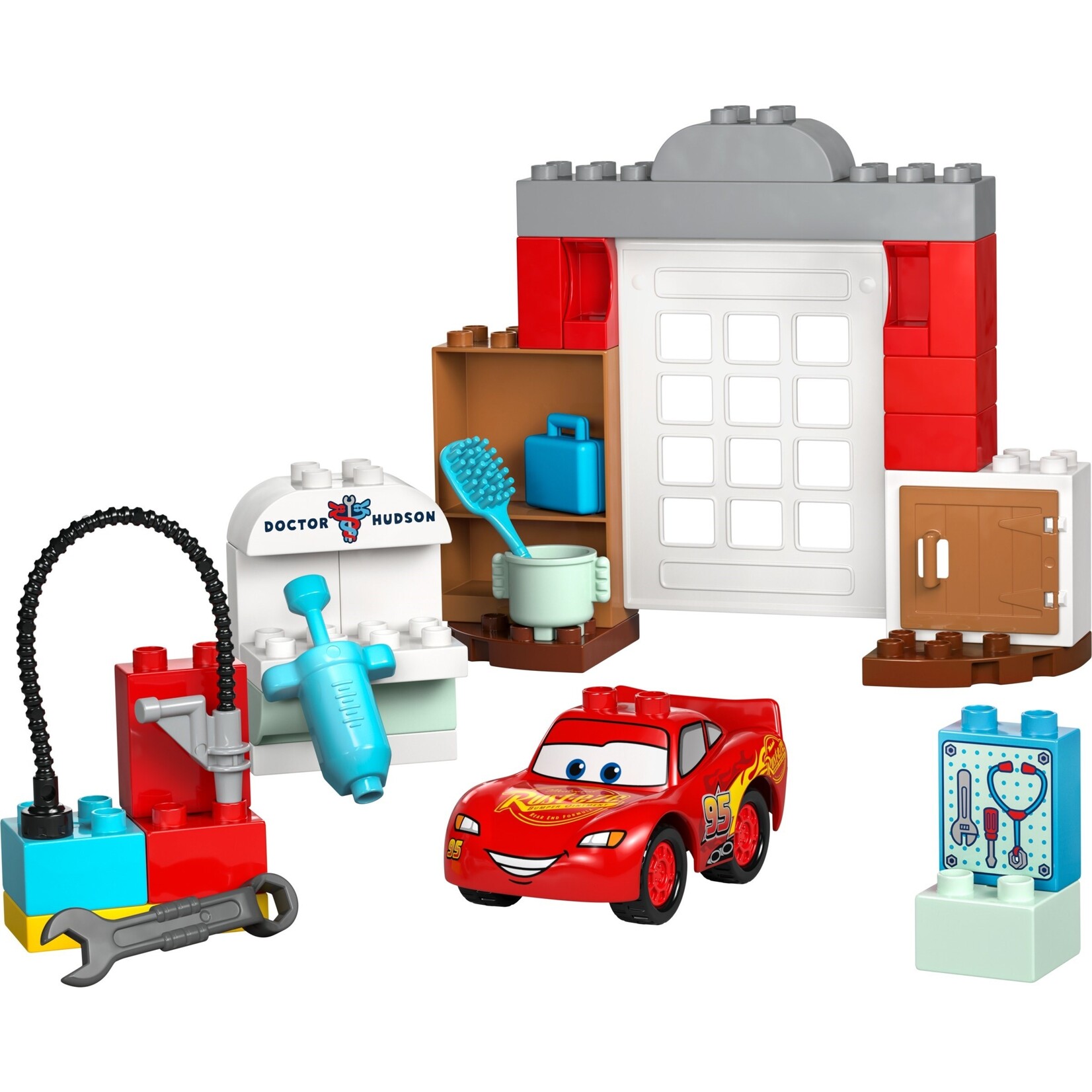 LEGO McQueens bezoek aan Docs garage - 10456