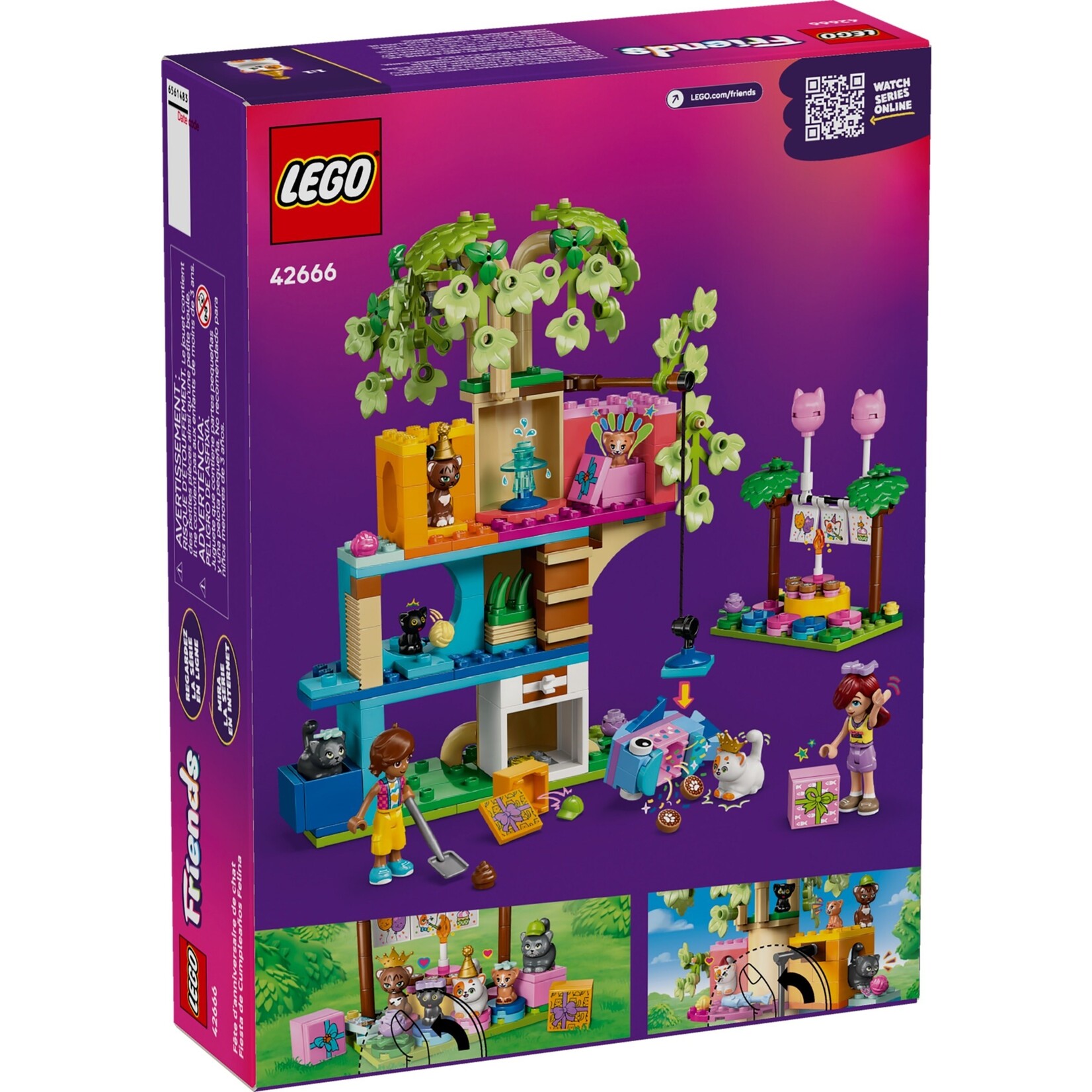 LEGO Kattenverjaardagsfeestje en boomhut - 42666