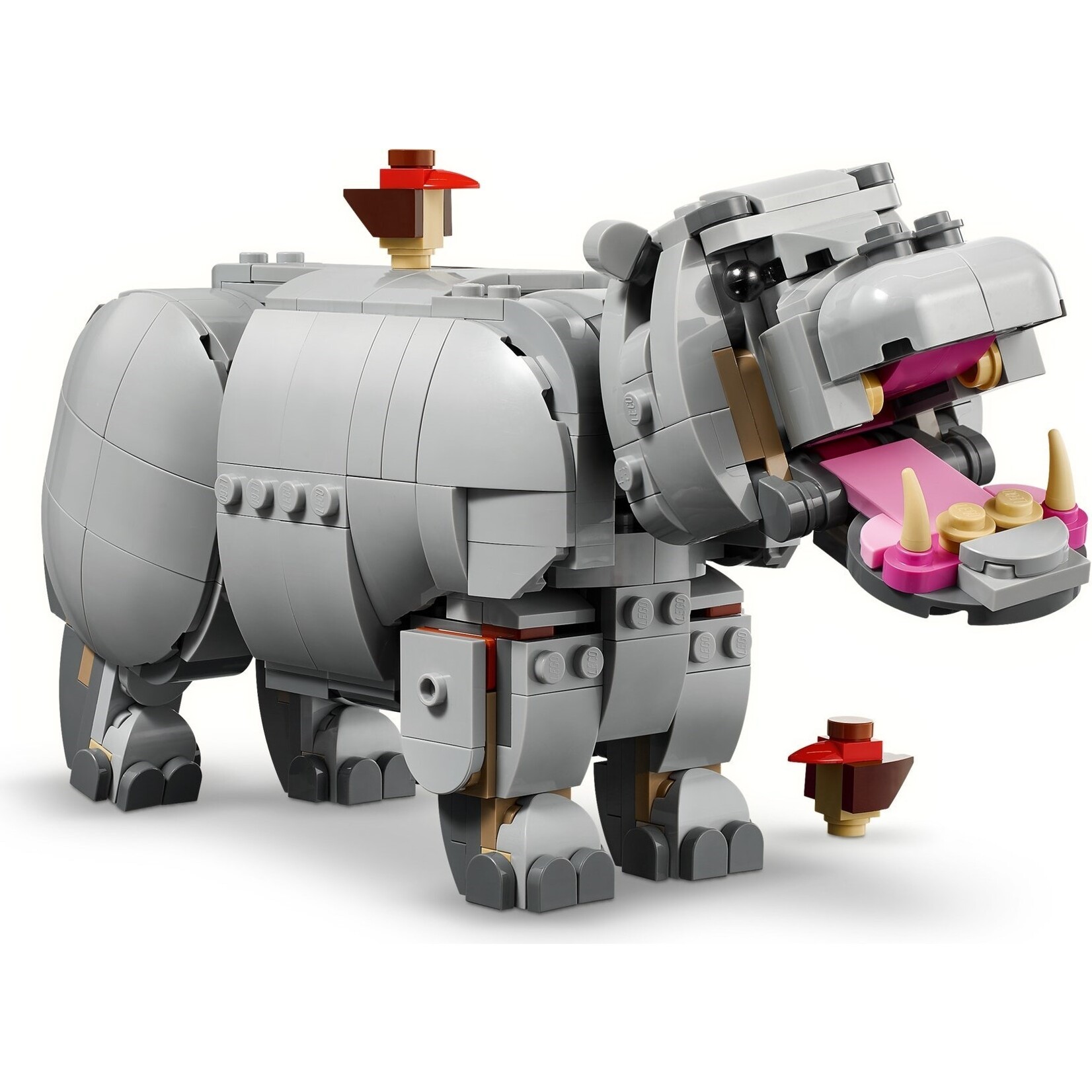LEGO Wilde dieren: machtige neushoorn met vogels - 31171