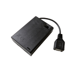 AA Batterijendoos USB-A plek voor 3 (2 stuks)