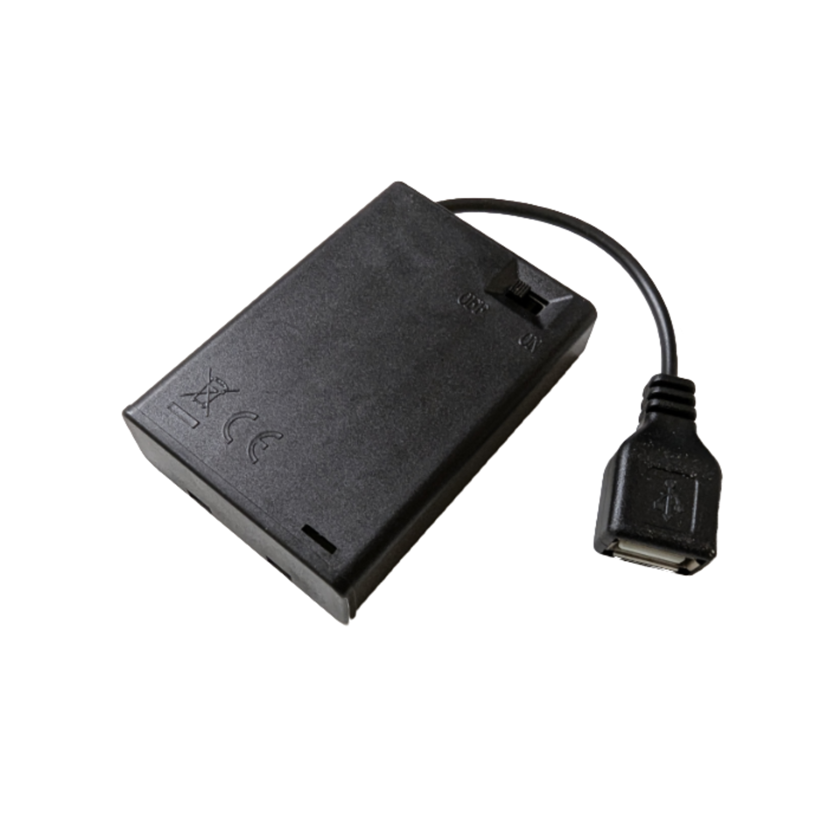 AA Batterijendoos USB-A plek voor 3 (2 stuks)