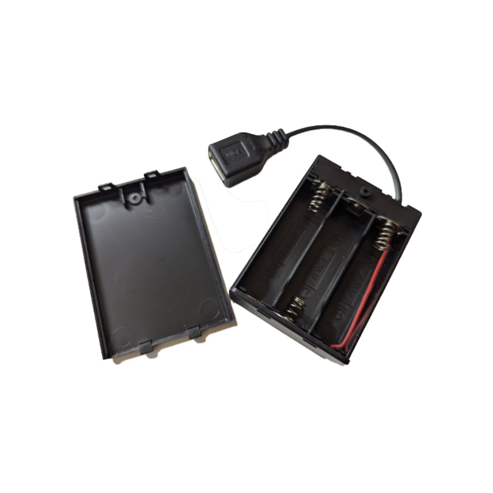 AA Batterijendoos USB-A plek voor 3 (2 stuks)