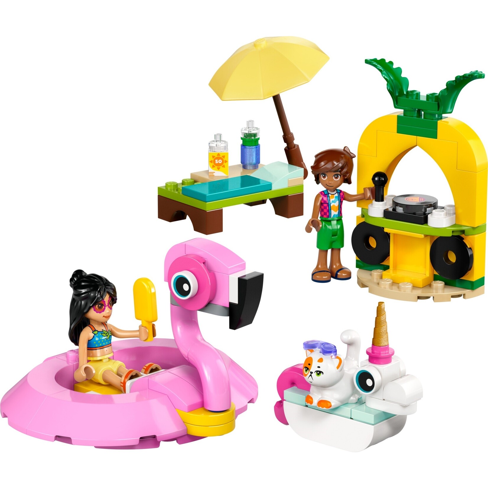 LEGO Zwembadfeestje met flamingo en eenhoorn - 42658