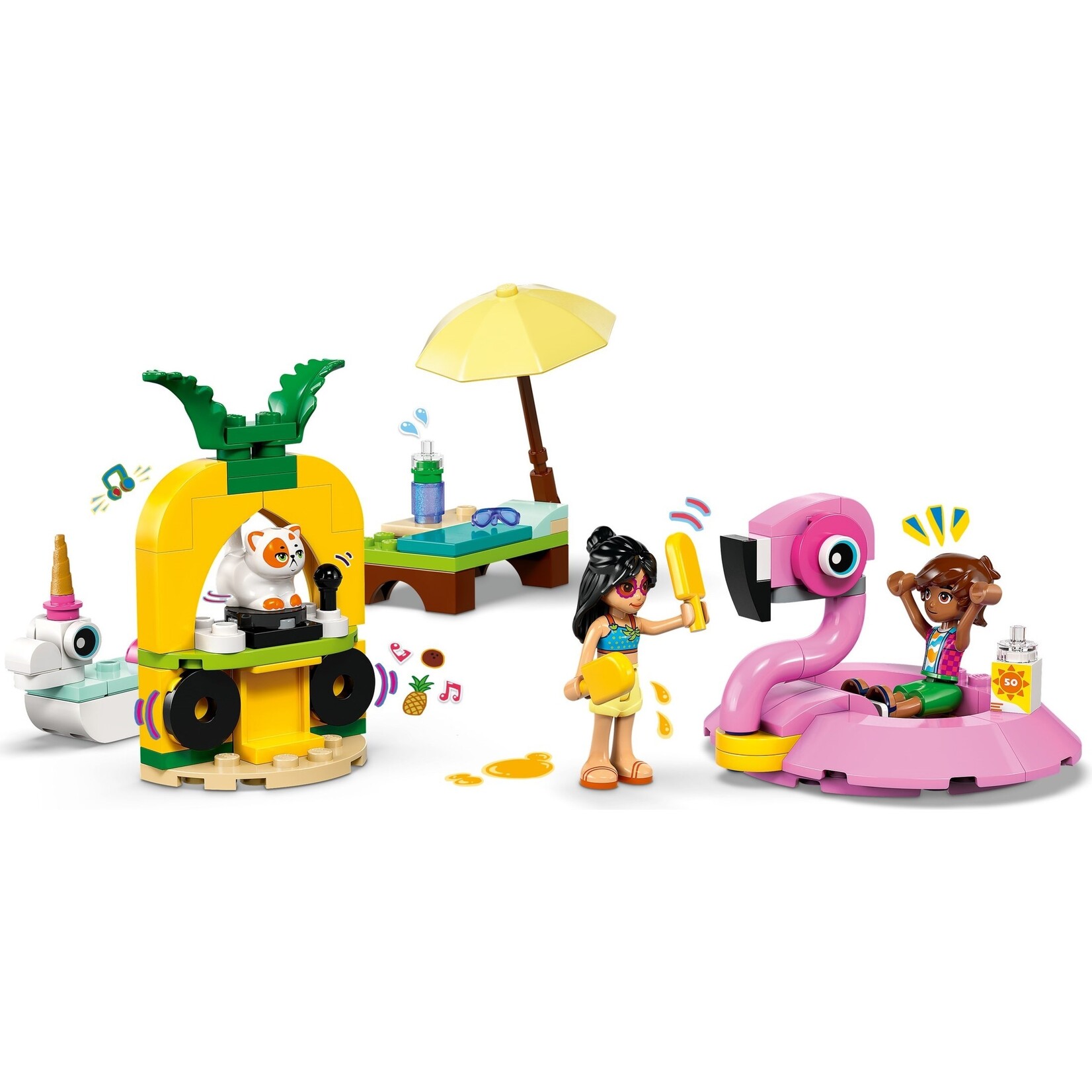 LEGO Zwembadfeestje met flamingo en eenhoorn - 42658