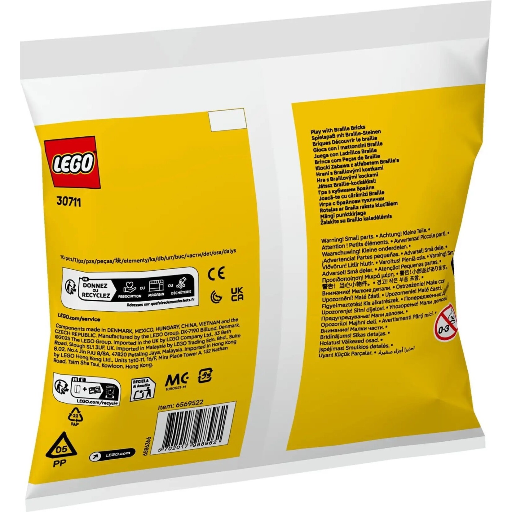 LEGO Spelen met Braille Stenen - 30711