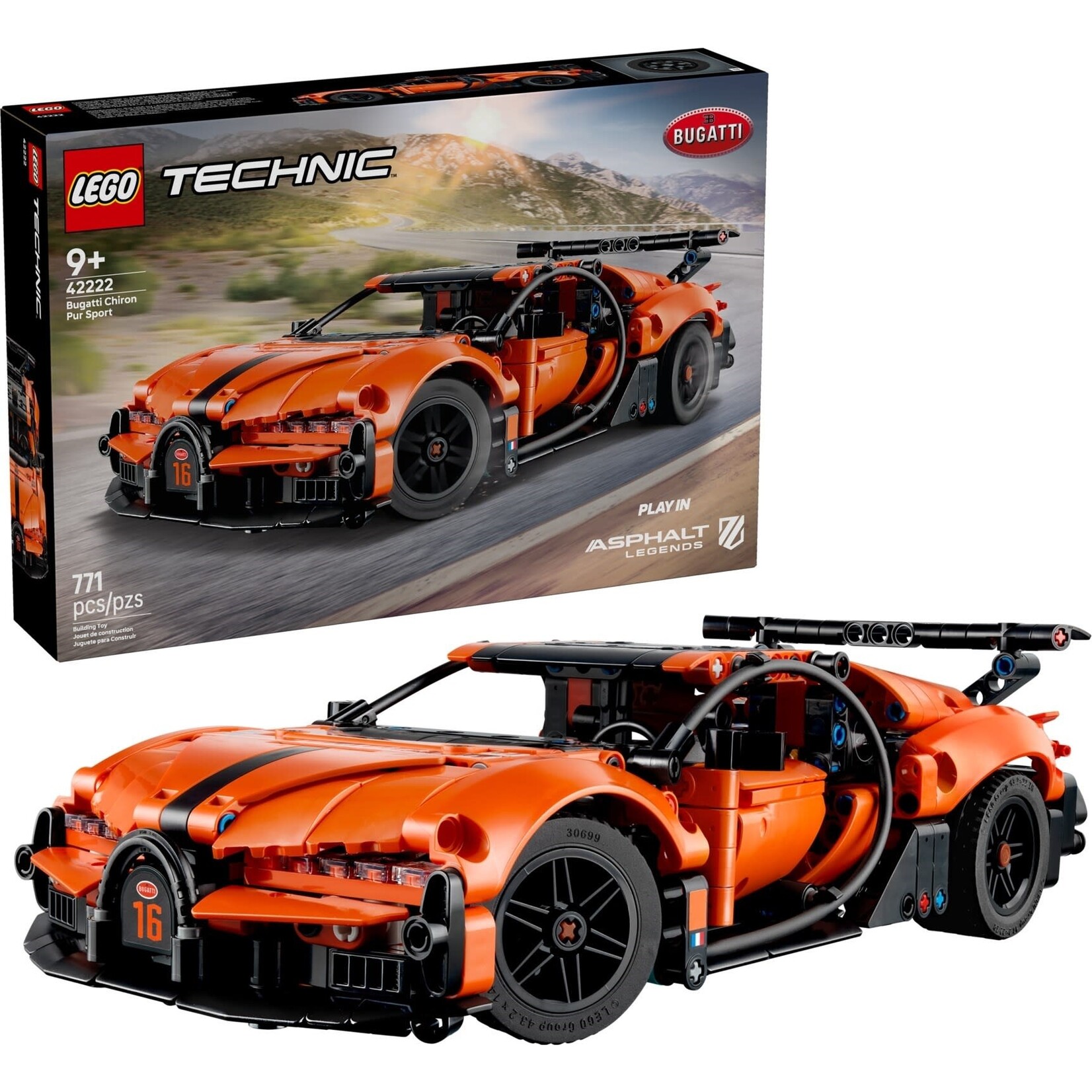 LEGO Bugatti Chiron Pur Sport hypercar - 42222