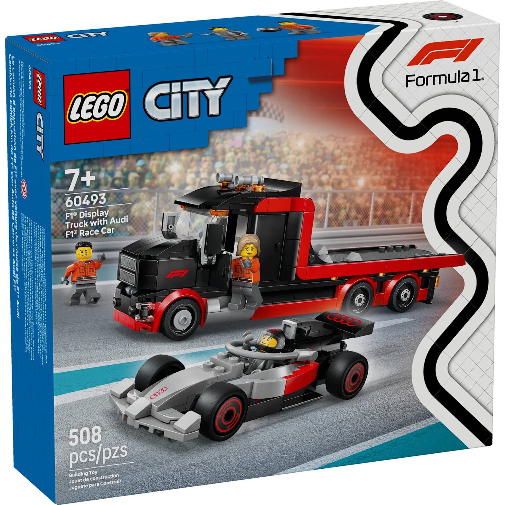 LEGO  F1® displaytruck met Audi F1® racewagen - 60493