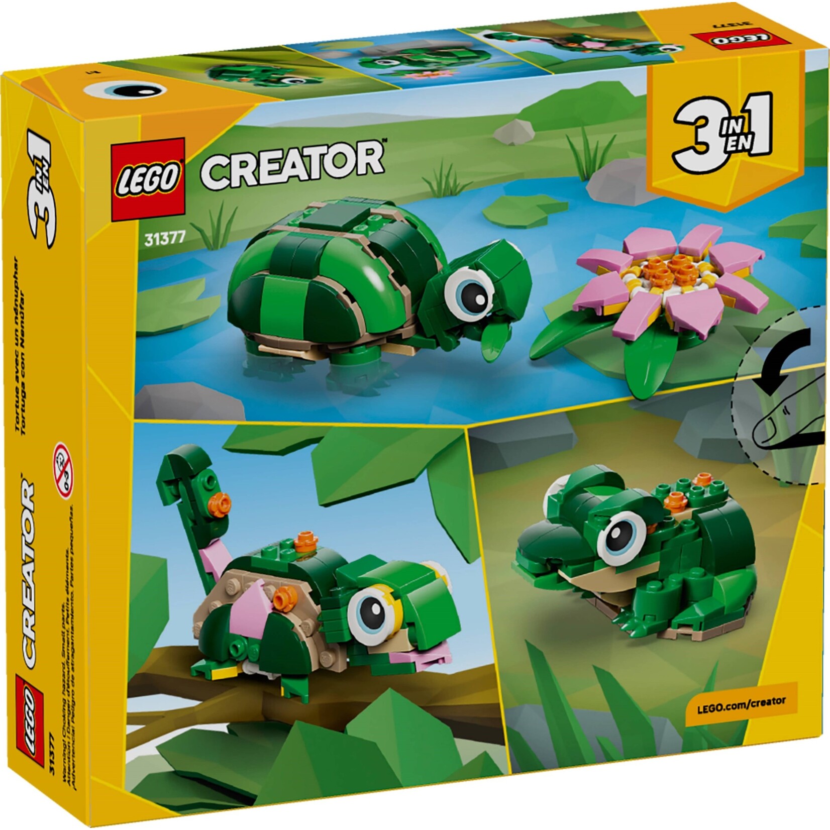 LEGO Schildpad met waterlelie - 31377