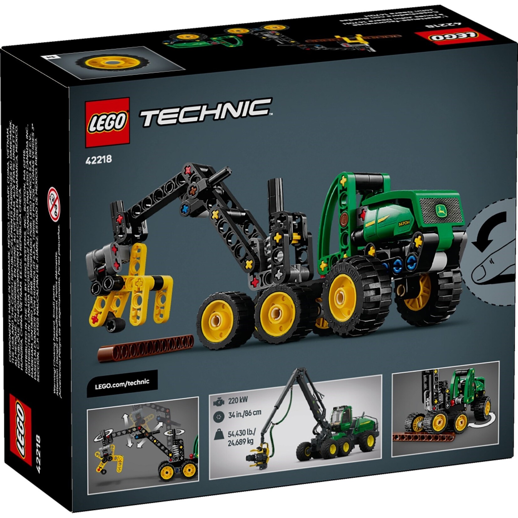 LEGO John Deere 1470H houtoogstmachine - 42218