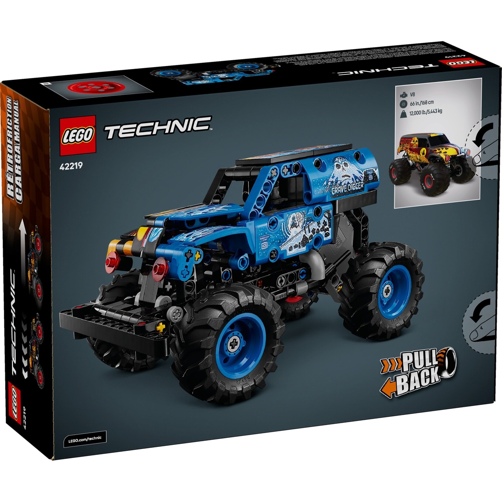 LEGO Monster Jam™ Grave Digger™ vuur en ijs - 42219