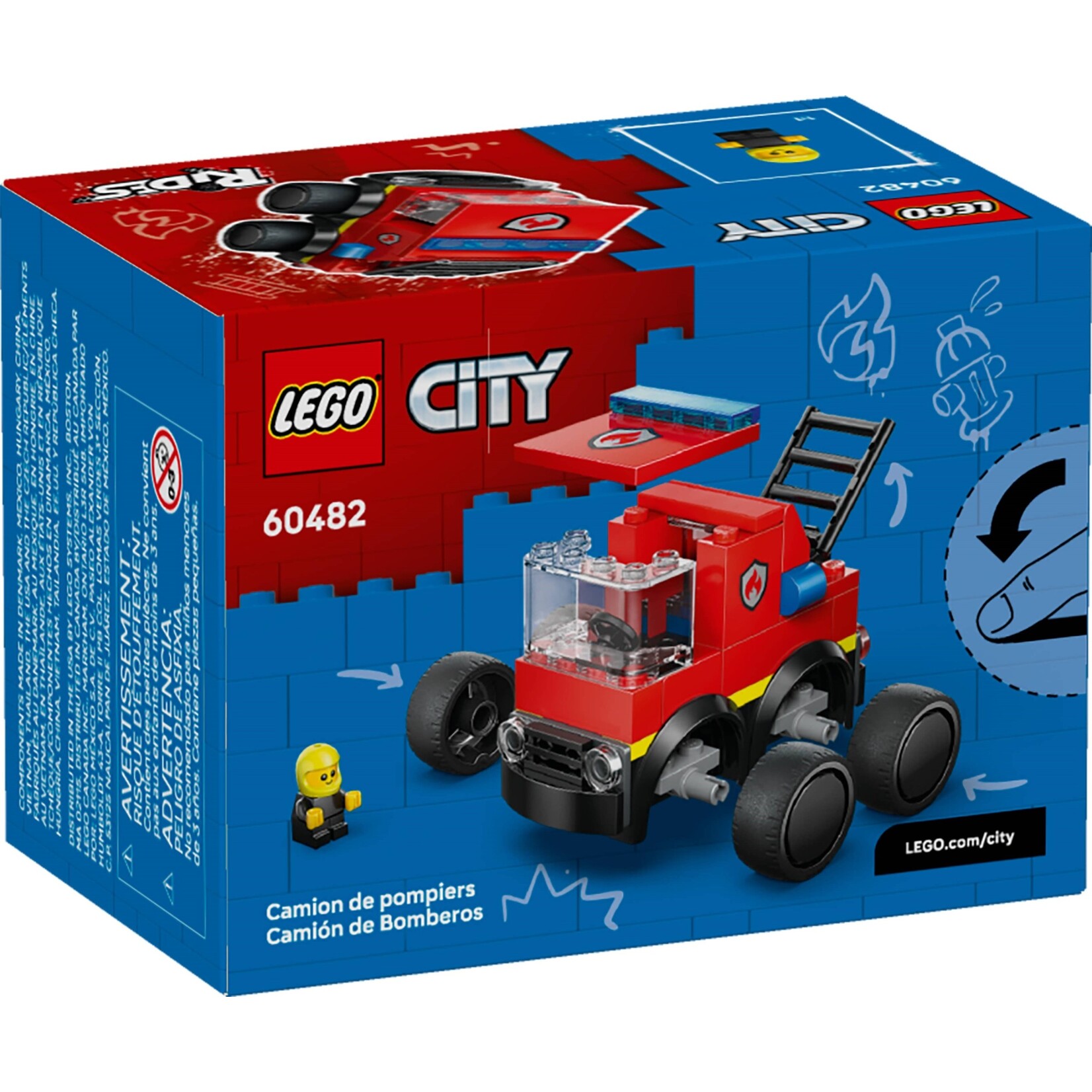 LEGO Voertuigen – Brandweerwagen - 60482